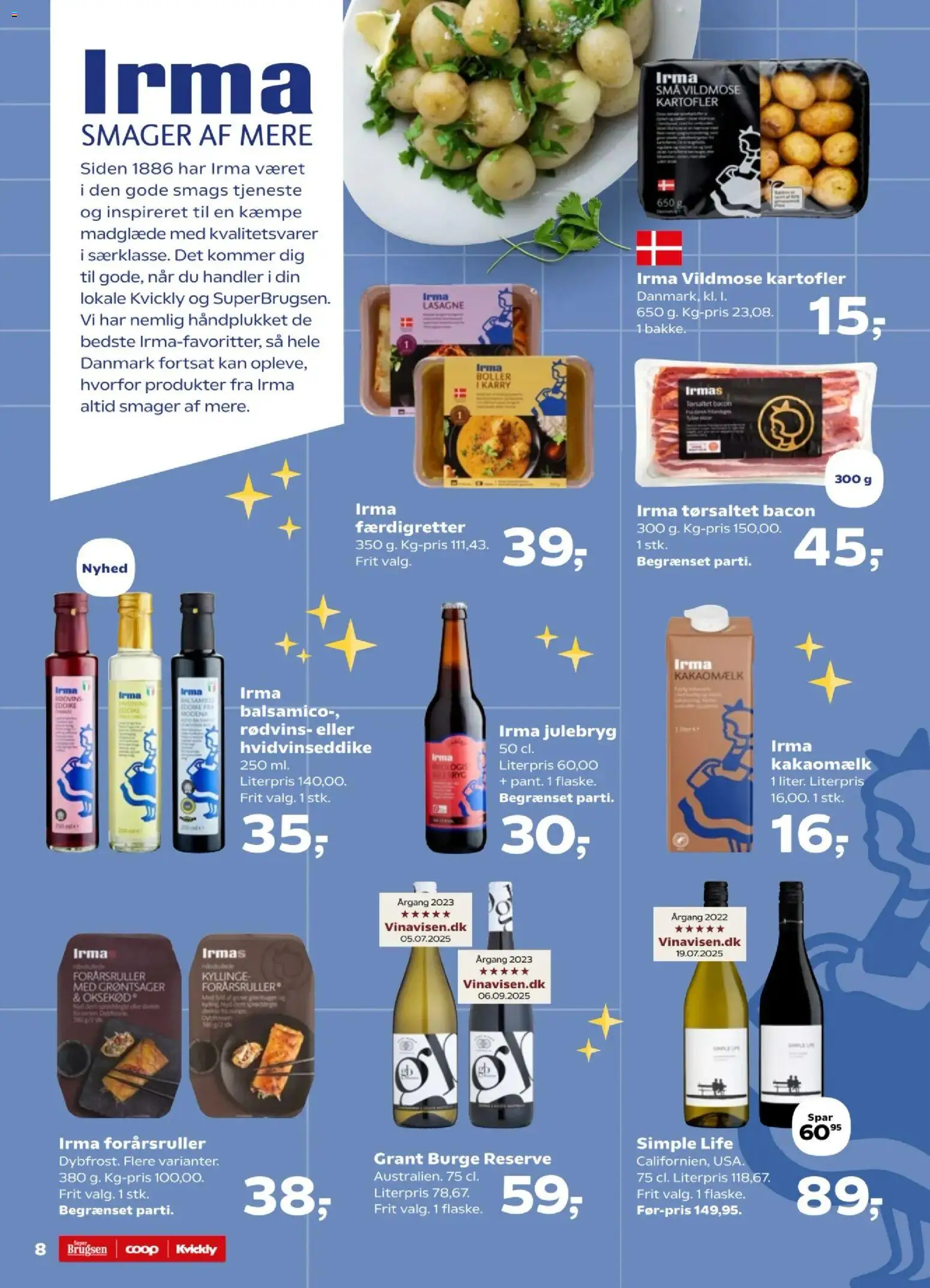 Kvickly tilbudsavis – gyldig fra 07.11.2025 | Side: 8 | Produkter: Oksekød, Bacon, Carpete, Balsamico