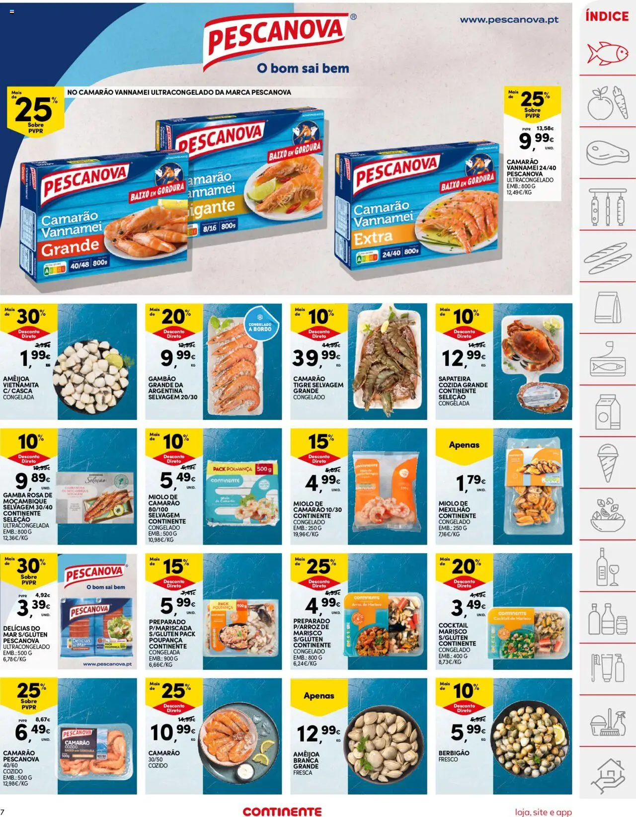 Continente folheto │ válido de 03.06.2025 | Página: 7 | Produtos: Camarão, Sapateira