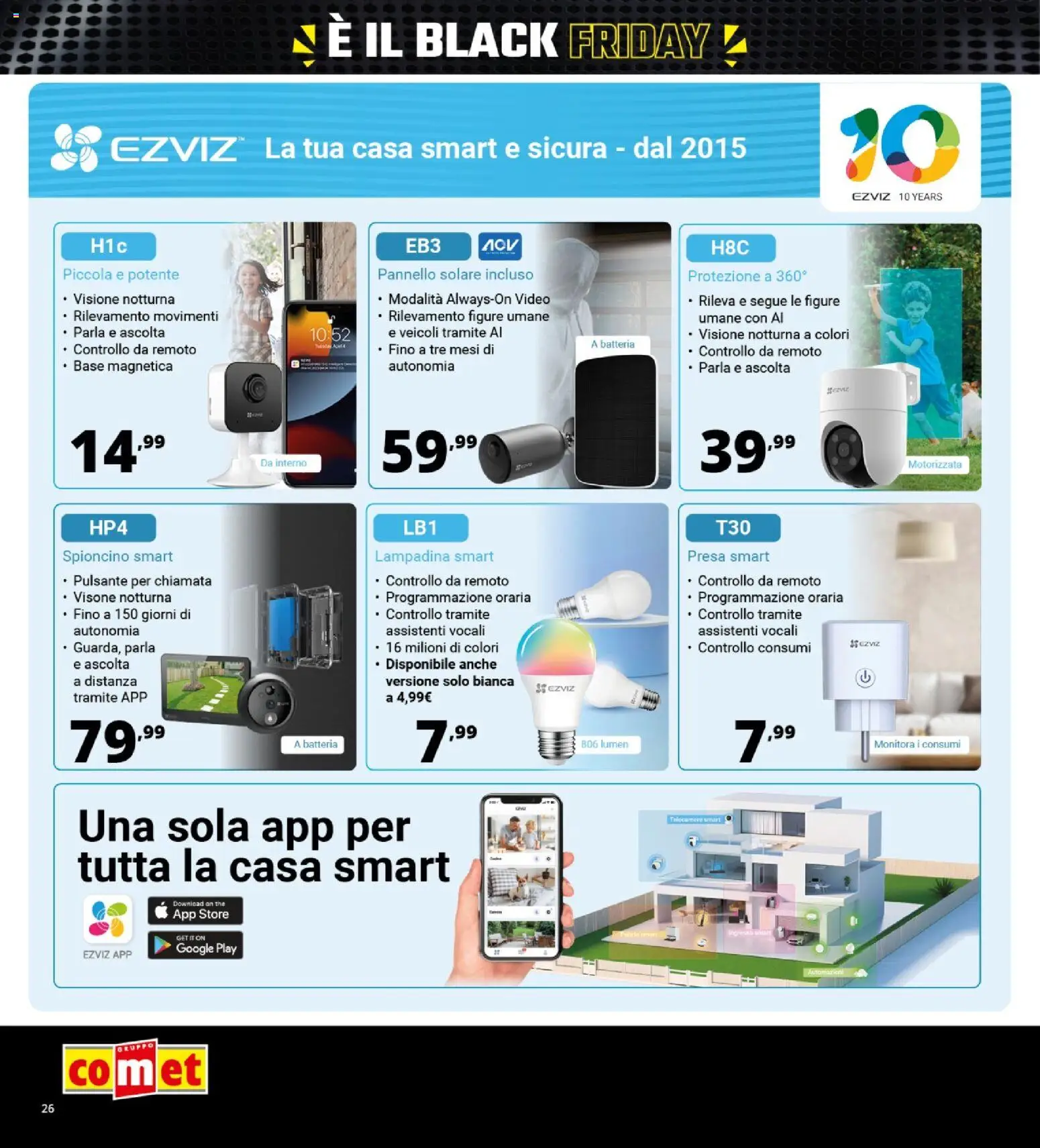 Volantino Comet del 13.11.2025 | Pagina: 26 | Prodotti: The, Video, Presa, Batteria