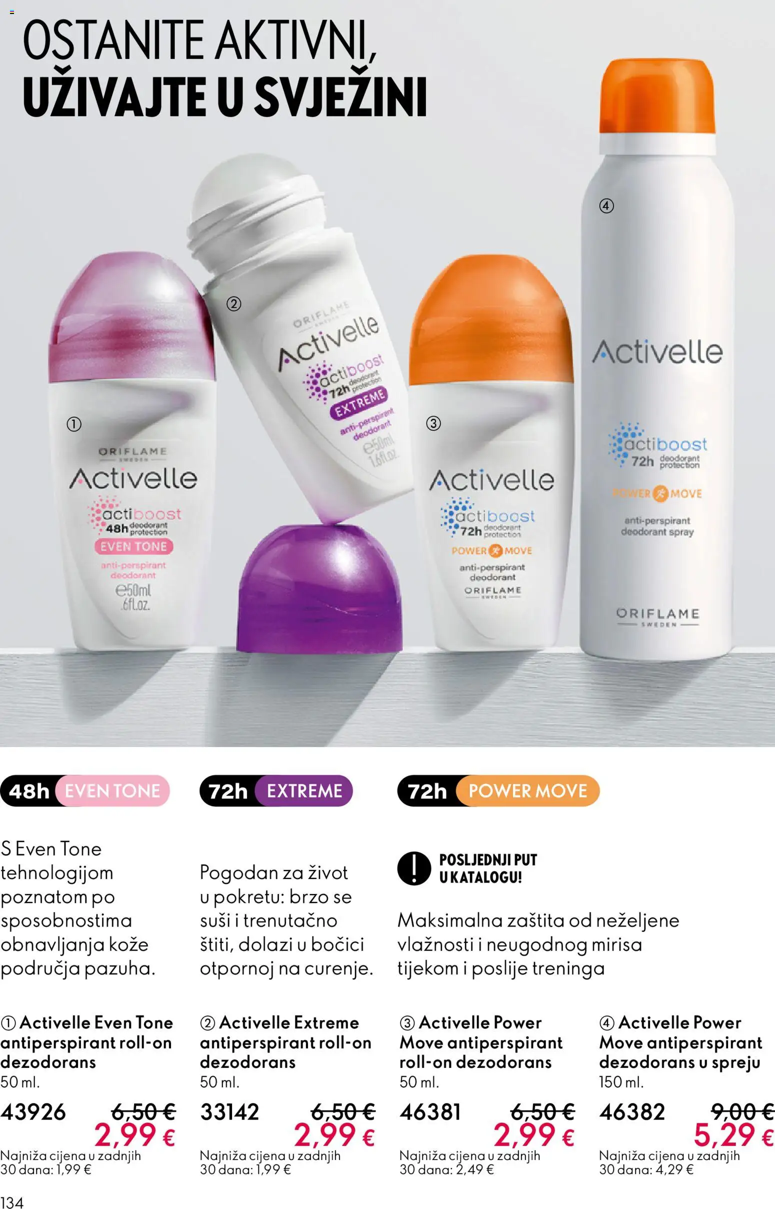 Oriflame katalog | vrijedi od 28.01.2026 | Stranica: 134 | Proizvodi: Dezodorans, Antiperspirant