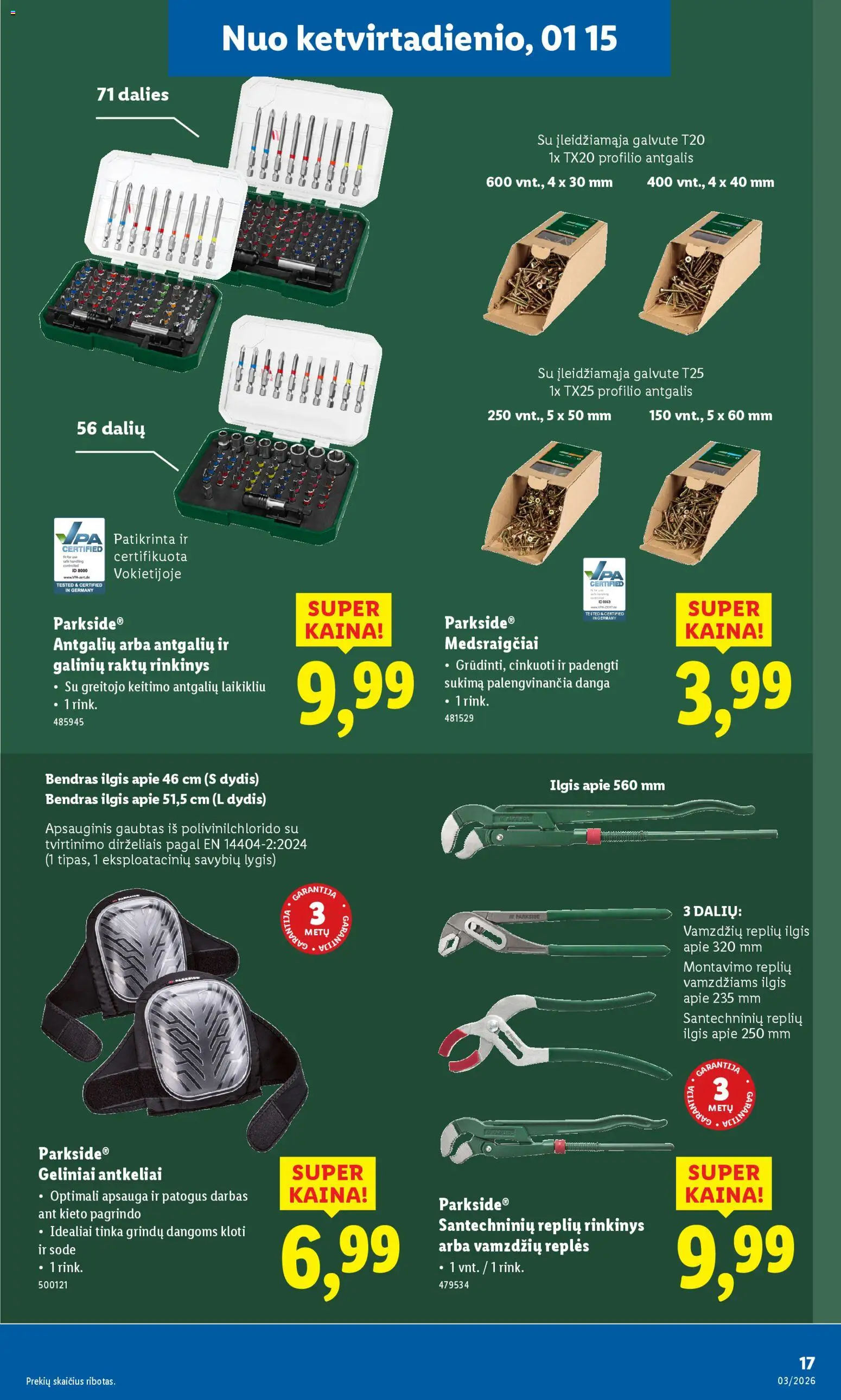 LIDL akcijos nuo 12.01.2026 | Puslapis: 17 | Prekių: Bendras