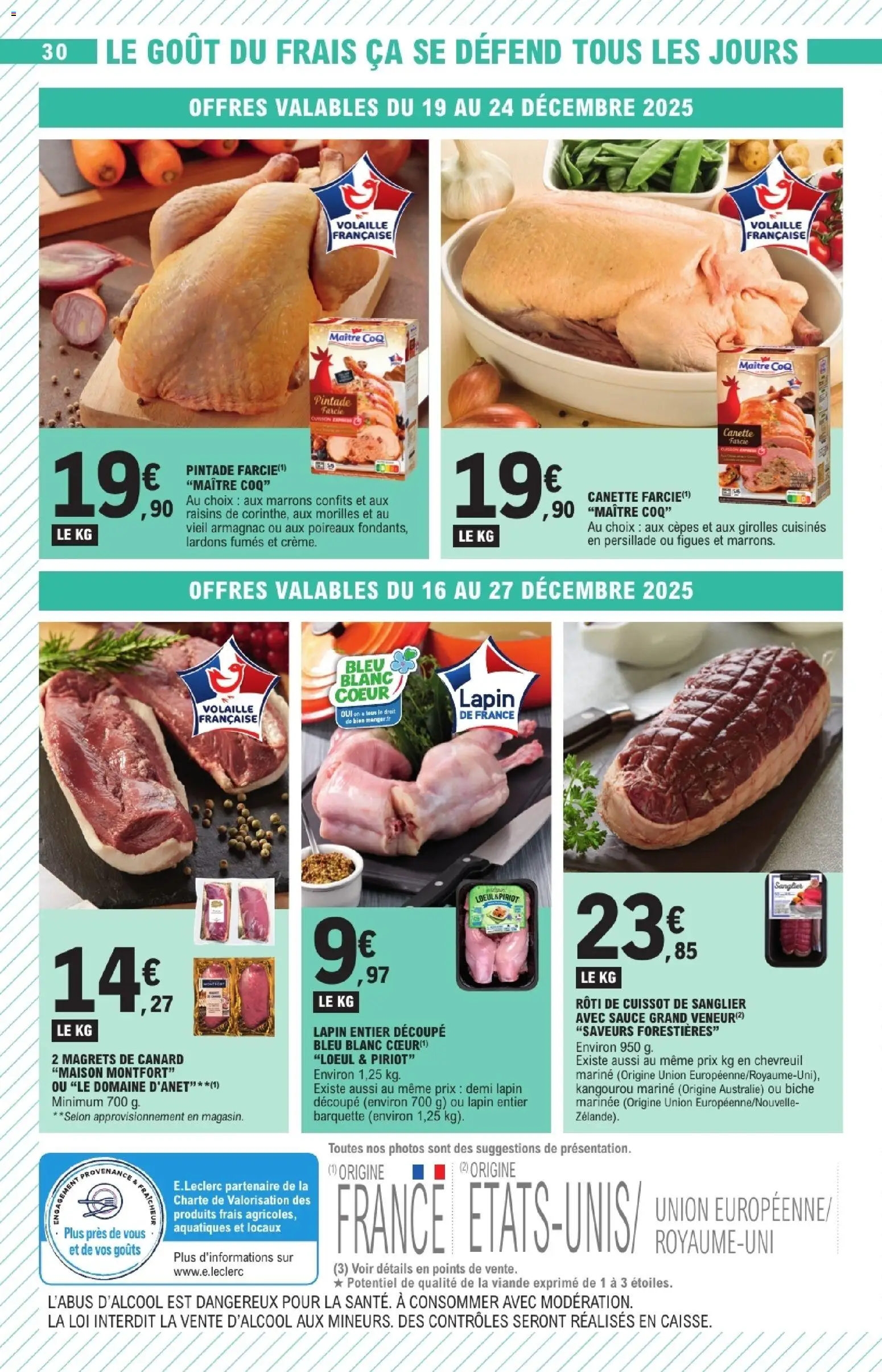 {H1} | Page: 30 | Produits: Lapin, Pintade, Viande, Magrets de canard