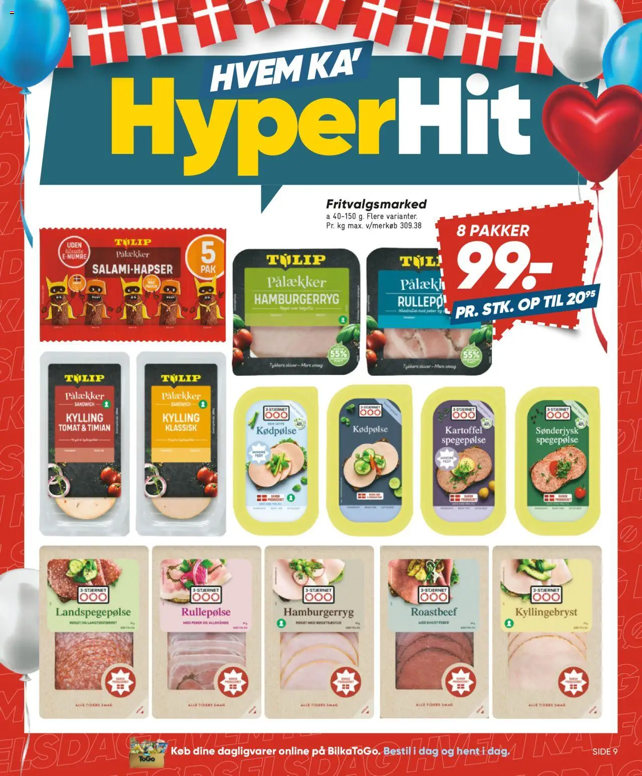 Bilka Tilbudsavis gyldig fra 01.08.2025 | Side: 9 | Produkter: Spegepølse, Rullepølse, Hamburgerryg, Timian