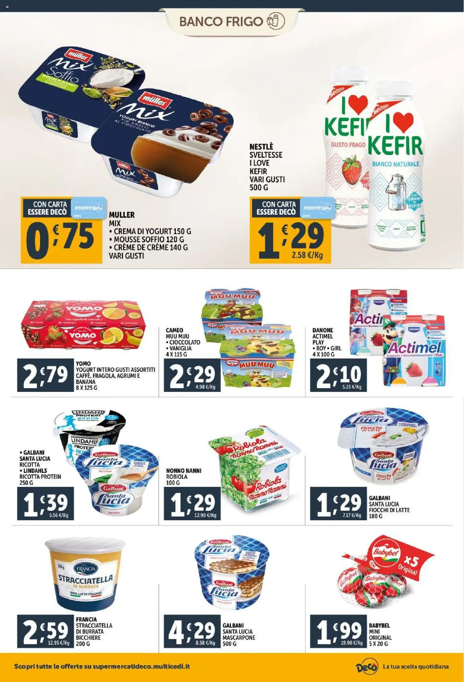 Volantino Decò del 30.01.2026 | Pagina: 8 | Prodotti: Cioccolato, Fiocchi di latte, Fiocchi, Burrata