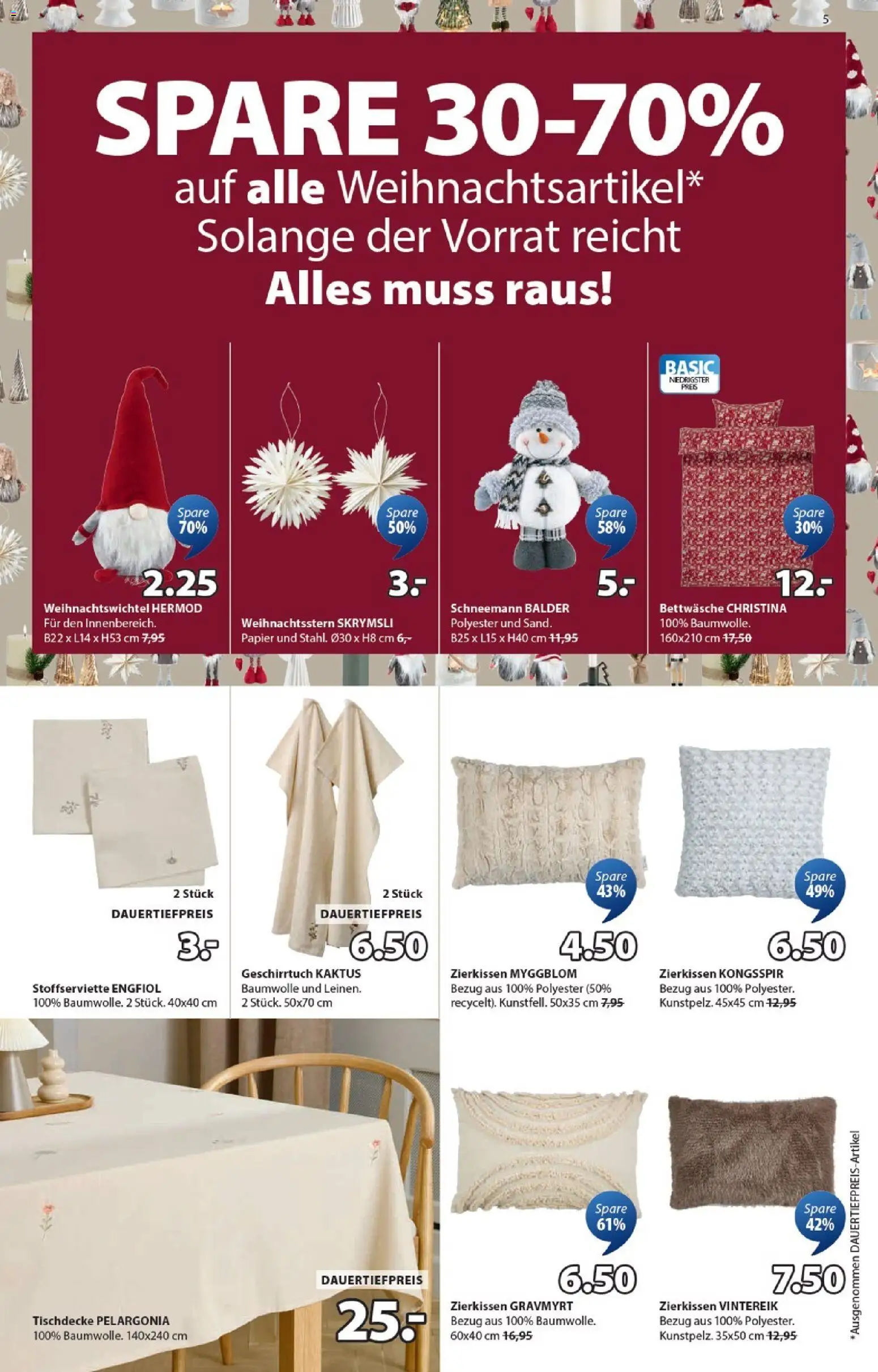 JYSK Aktionen – gültig ab 09.12.2025 | Seite: 5 | Produkte: Bettwäsche