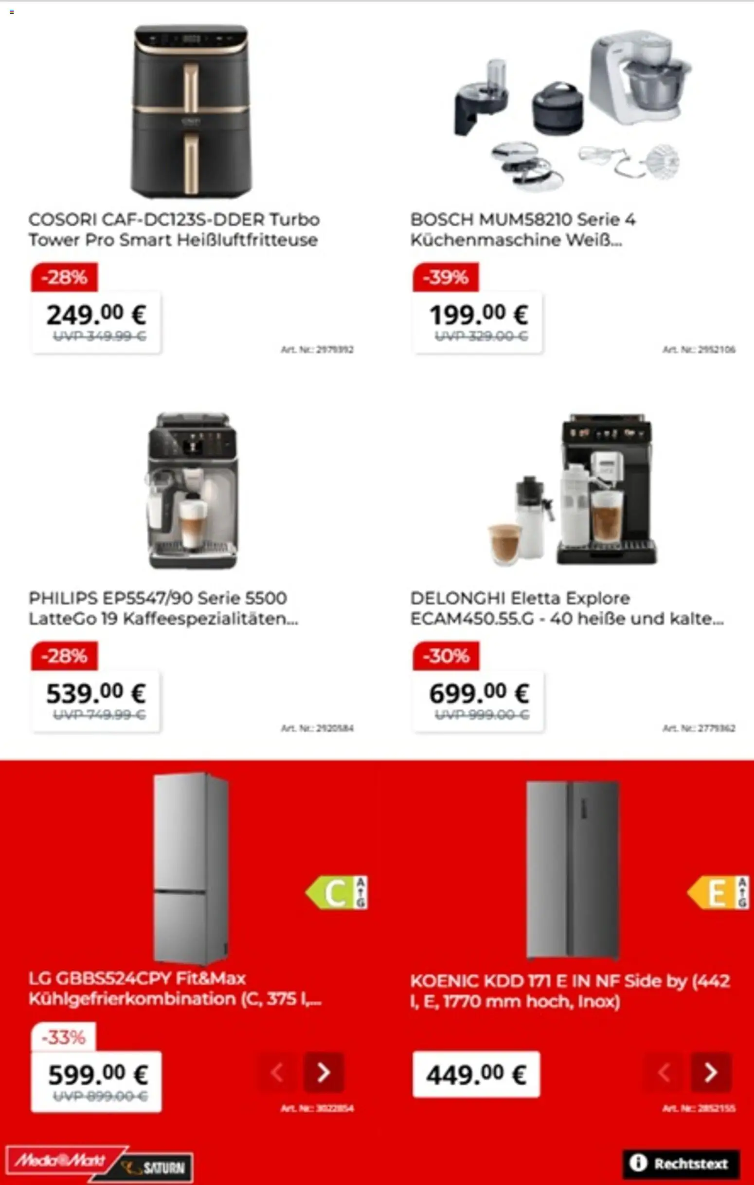 Media Markt Prospekt 	 – gültig ab 09.03.2026 | Seite: 12 | Produkte: Bosch, LG, Philips, Kühlgefrierkombination