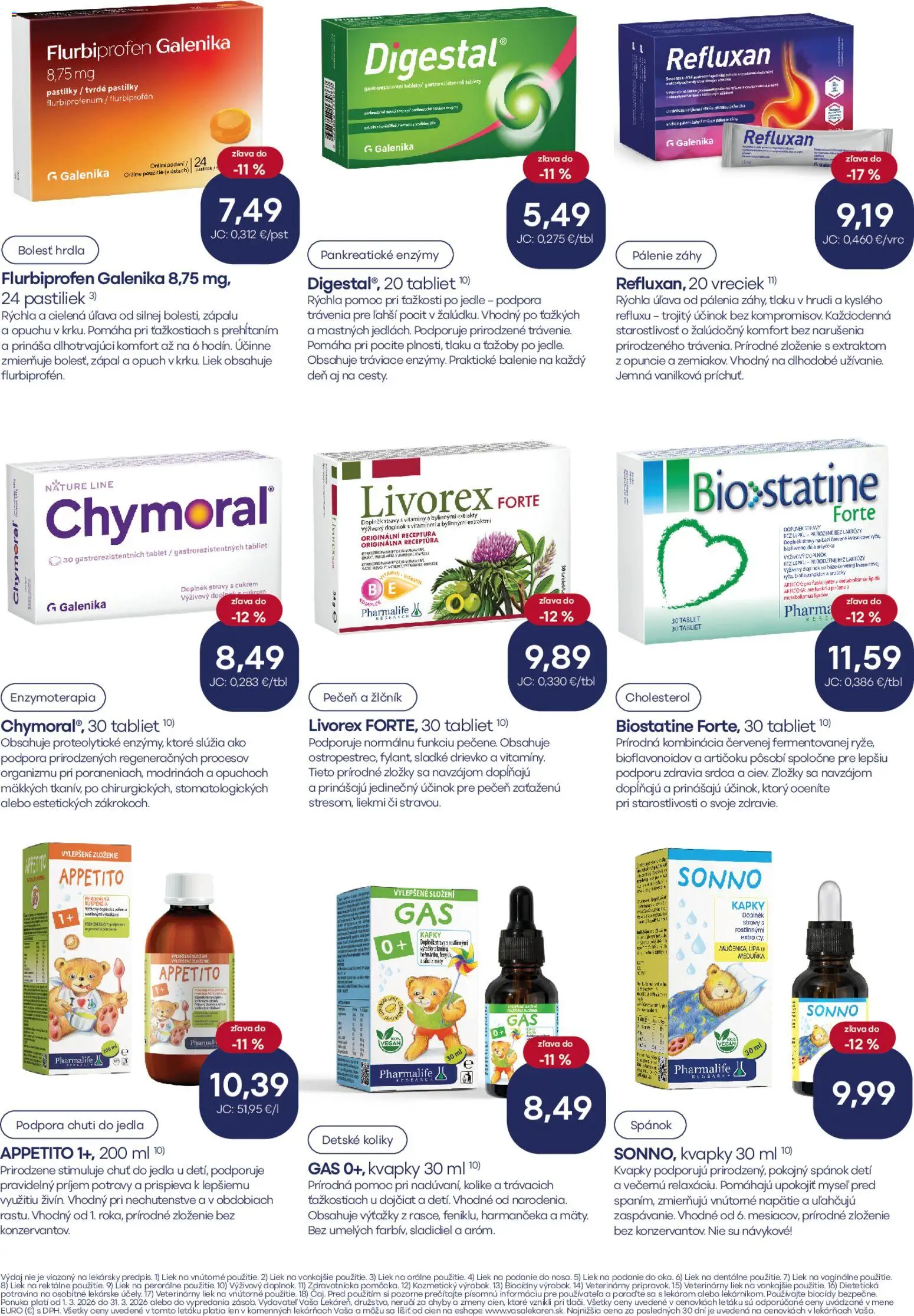 Nové Vaša lekáreň akcie – leták je platný od 01.03.2026 | Strana: 15 | Produkty: Tablet
