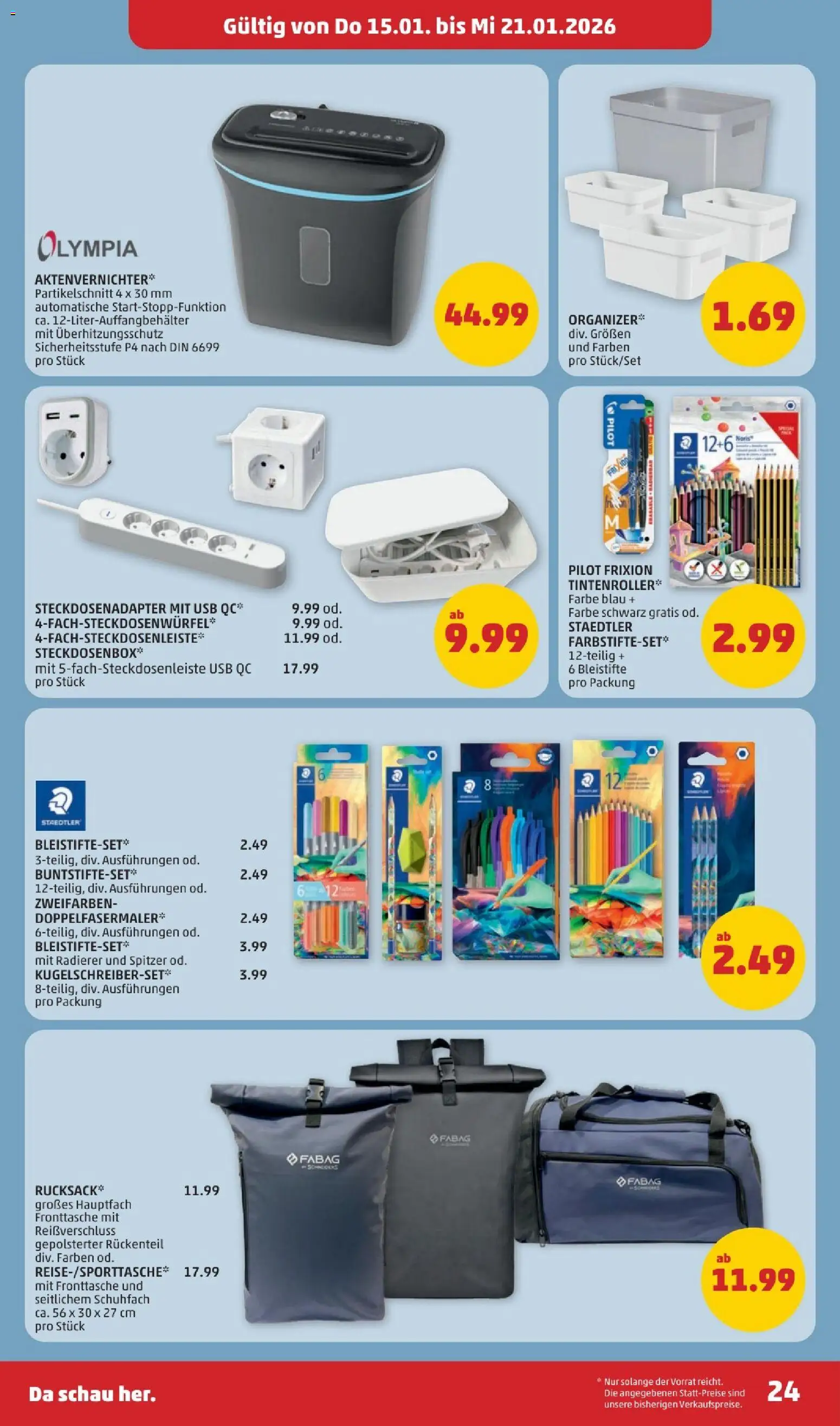 Penny Markt Flugblatt gültig ab 15.01.2026 | Seite: 24 | Produkte: USB