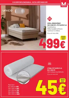 Masku-mainoslehti voimassa 08.12.2025 alkaen | Sivu: 7 | Tuotteet: Petauspatja