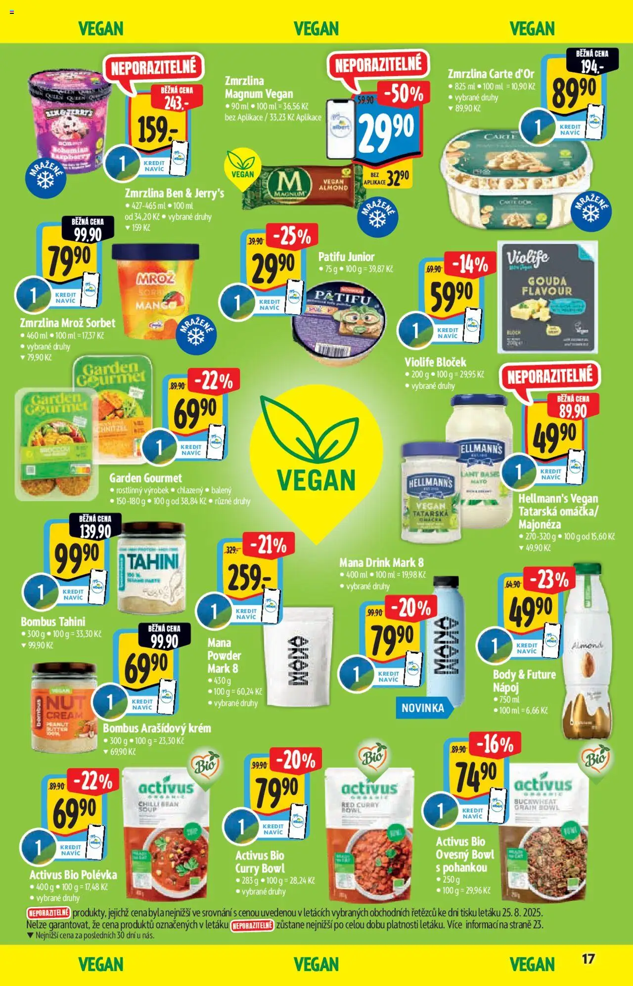 Albert leták - Hypermarket - Bio od 03.09.2025 | Strana: 17 | Produkty: Magnum, Majonéza, Carte d'or, Tahini