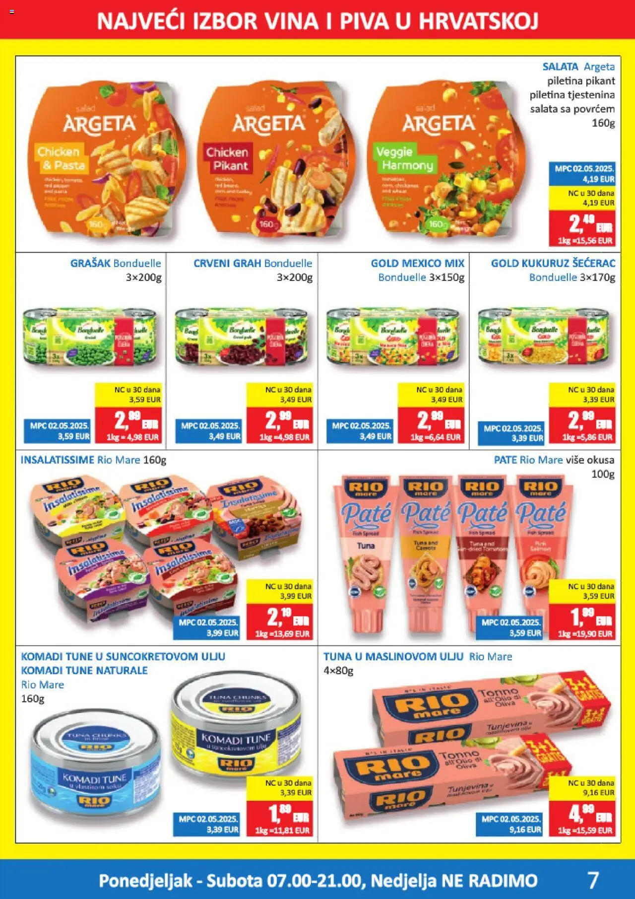Vrutak katalog | vrijedi od 11.08.2025 | Stranica: 7 | Proizvodi: Grah, Piletina, Salata, Pasta