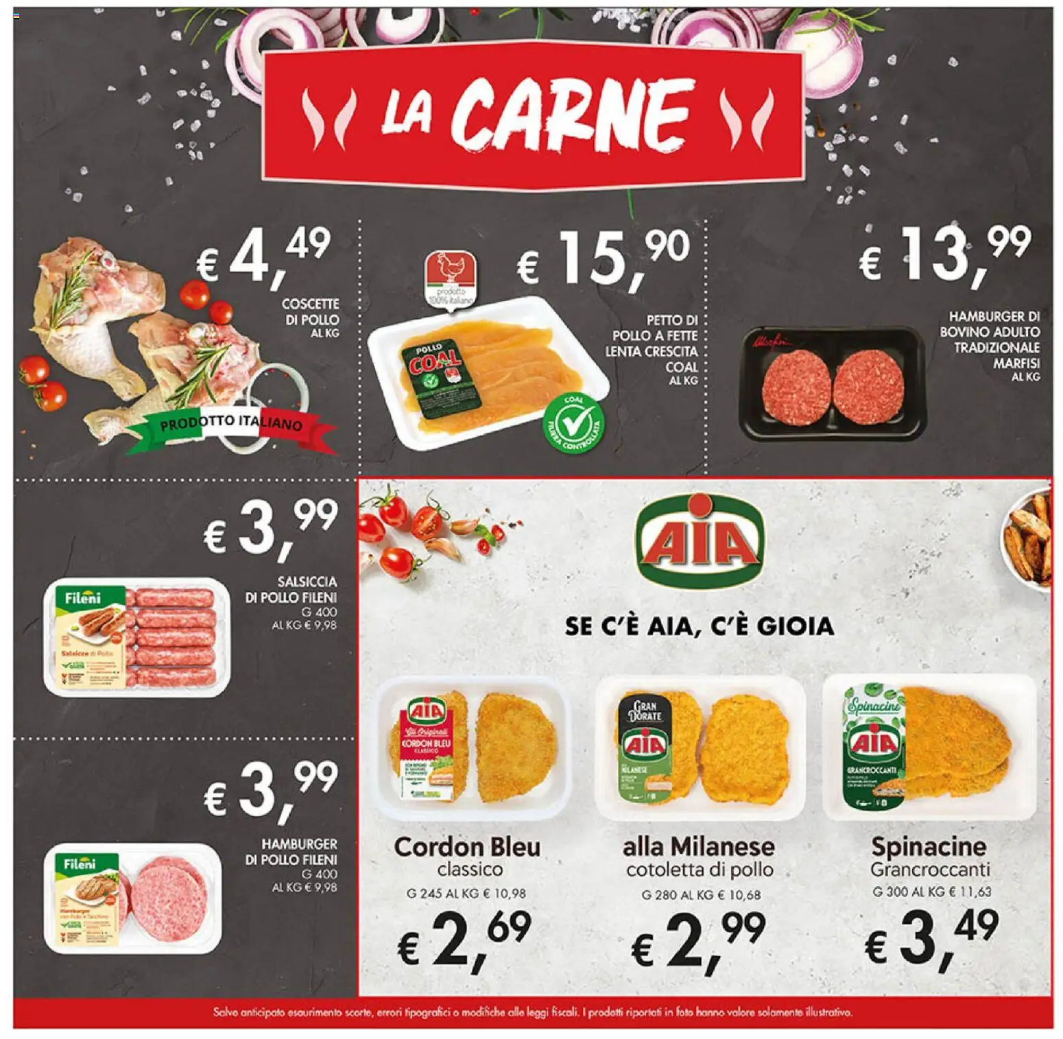 Volantino Coal del 05.11.2025 | Pagina: 9 | Prodotti: Bovino, Pollo, Salsiccia, Hamburger