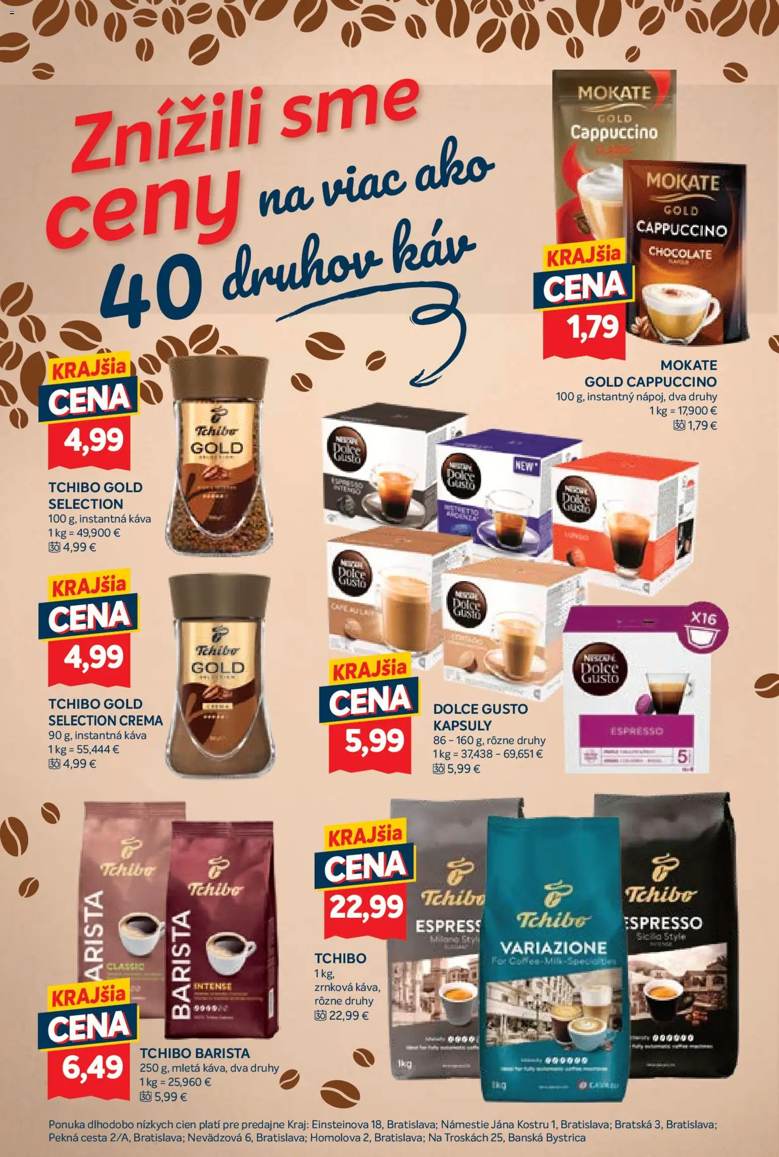 Nové Kraj akcie – leták je platný od 19.03.2026 | Strana: 14 | Produkty: Dolce Gusto, Káva, Barista