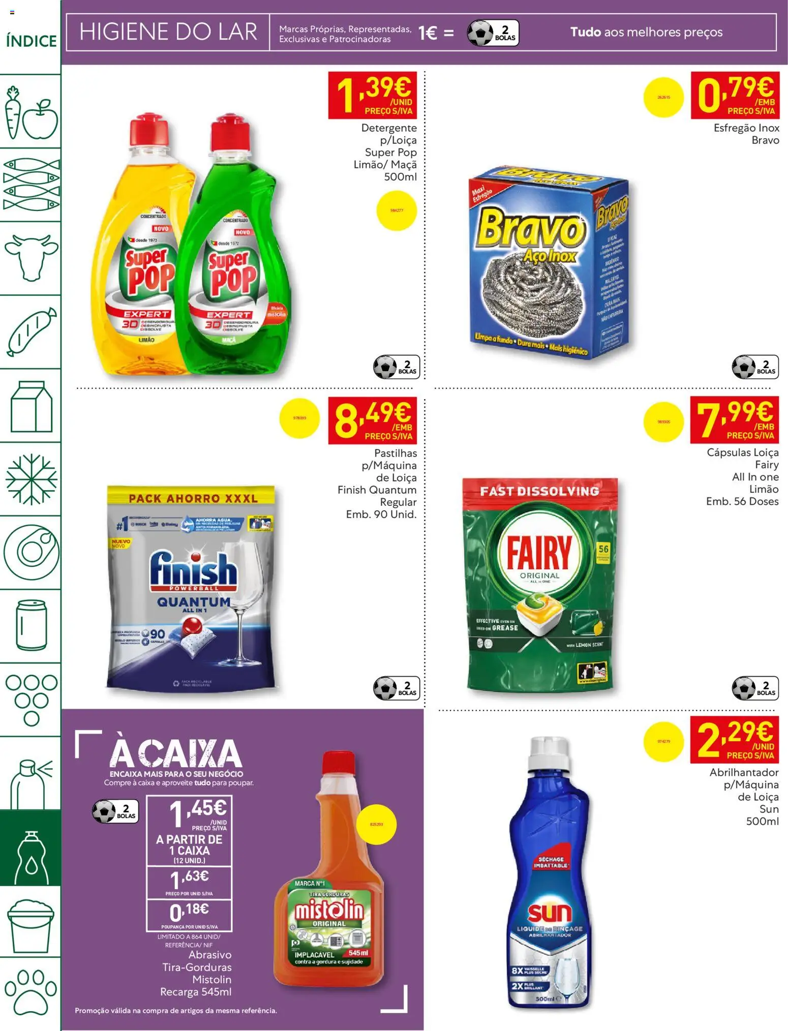 Recheio folheto │ válido de 21.04.2026 | Página: 48 | Produtos: Esfregão, Detergente, Caixa, Maça