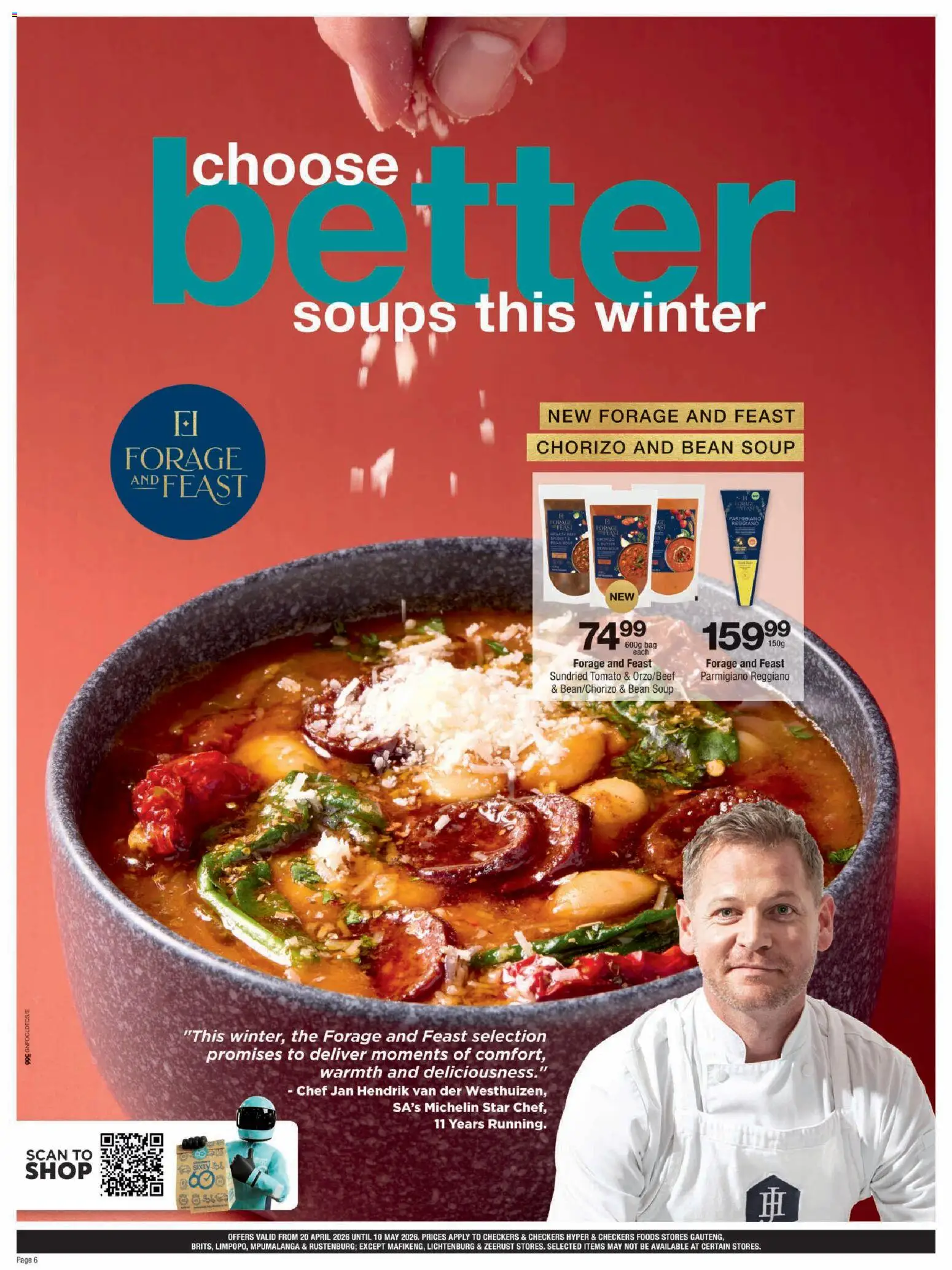 New Checkers catalogue – valid from 20.04.2026 | Page: 6 | Products: Bag, Soup