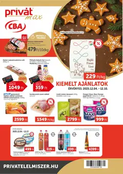 PRIVÁT - Aktuális szórólap MAX - amely érvényes a következő dátumtól: 04.12.2025
