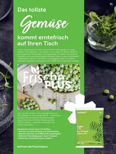 Bofrost Katalog – gültig ab 07.09.2025 | Seite: 31 | Produkte: Gefrierschrank, Tisch, Gemüse, Erbsen