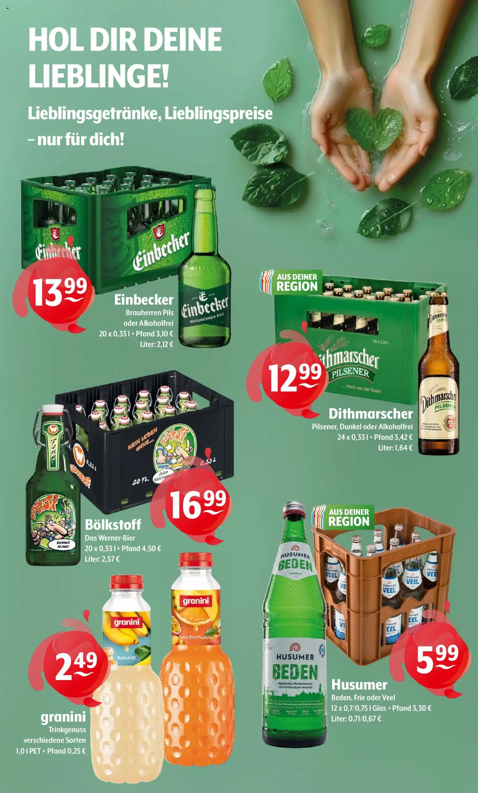 Getränke Hoffmann - Hamburg – gültig ab 20.04.2026 | Seite: 9 | Produkte: Pils, Granini