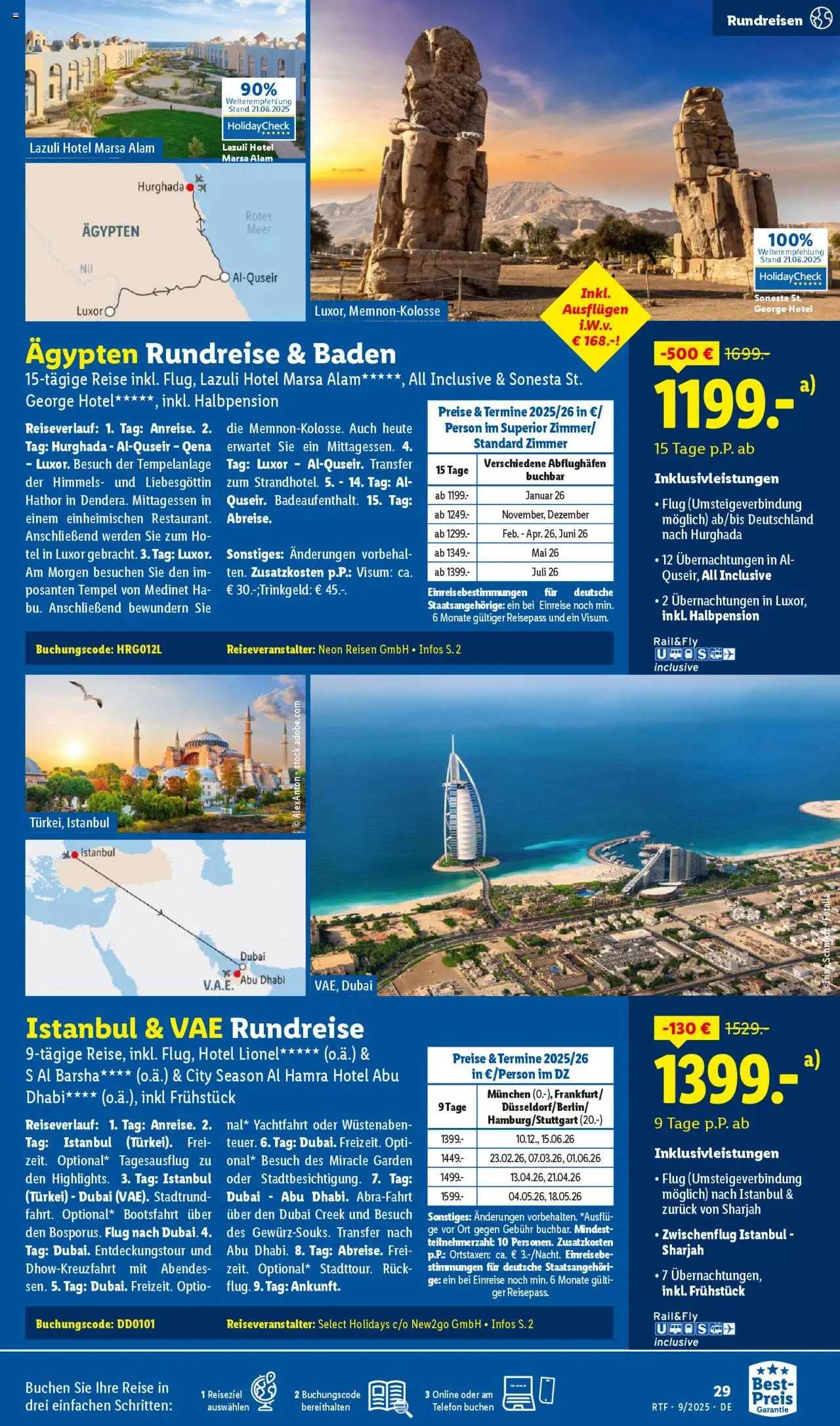 Lidl Reisen September/Oktober Reise-Highlights – gültig ab 12.09.2025 | Seite: 29 | Produkte: Telefon