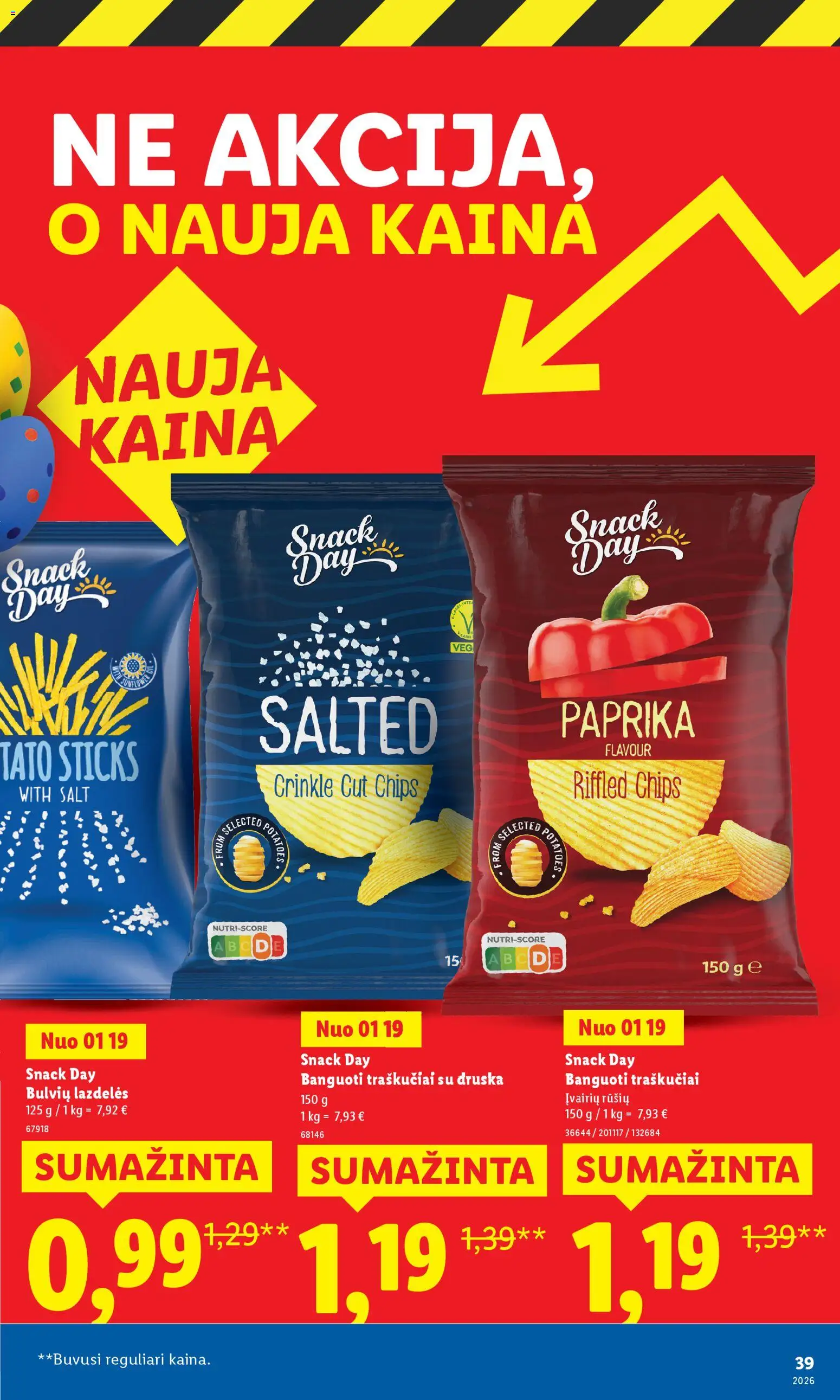 LIDL akcijos nuo 16.03.2026 | Puslapis: 39 | Prekių: Paprika, Druska, Traškučiai
