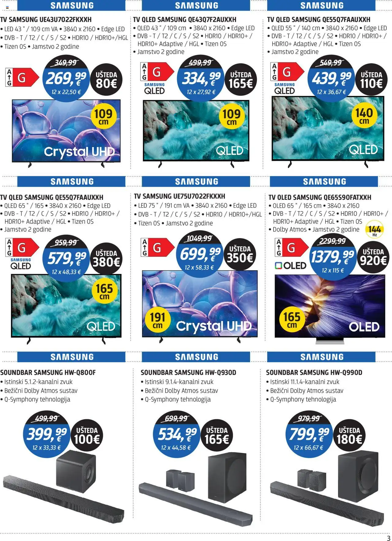 Centar Tehnike katalog | vrijedi od 20.10.2025 | Stranica: 3 | Proizvodi: Tv