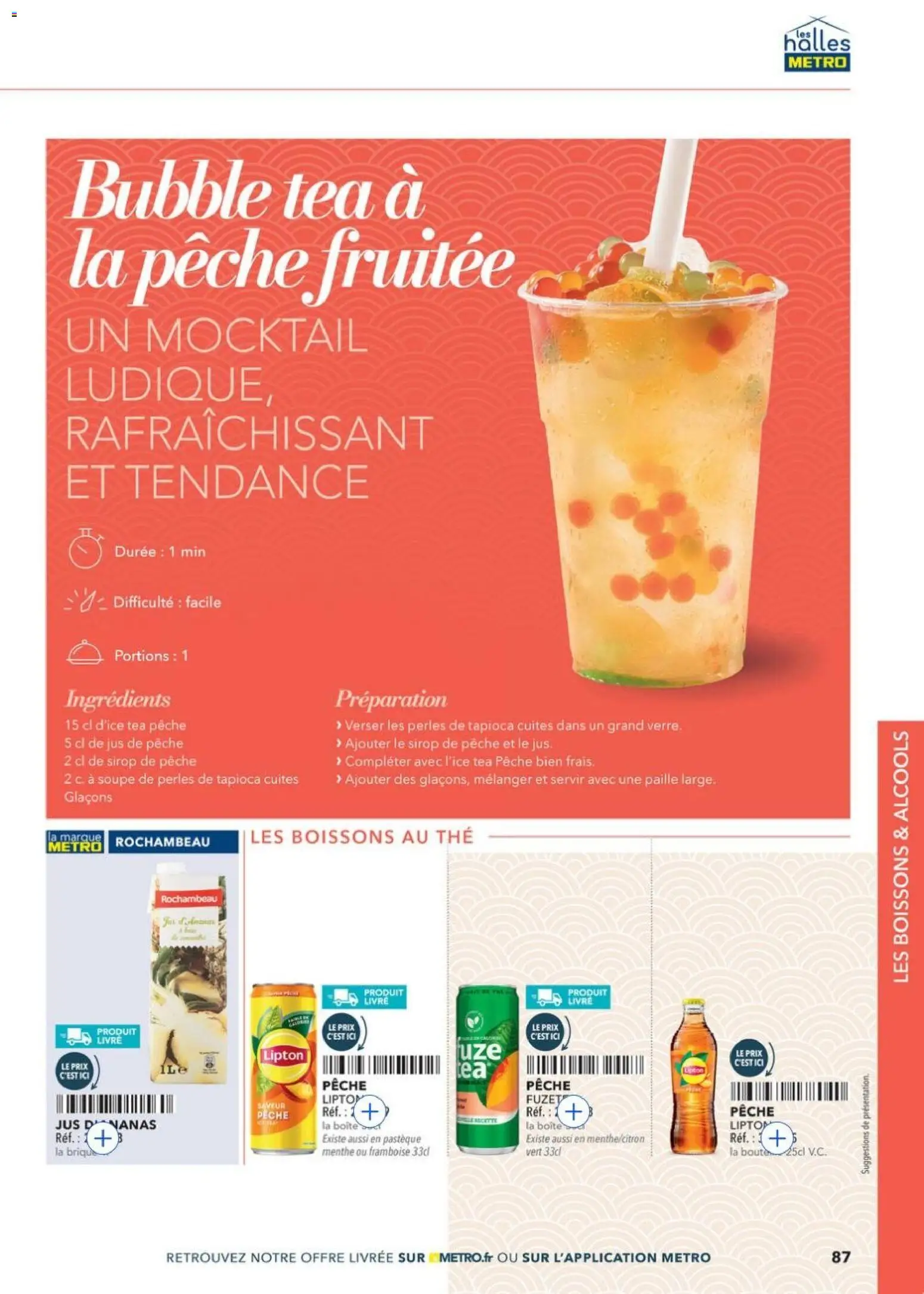 {H1} | Page: 87 | Produits: Soupe, Jus d'ananas, Jus, Livre