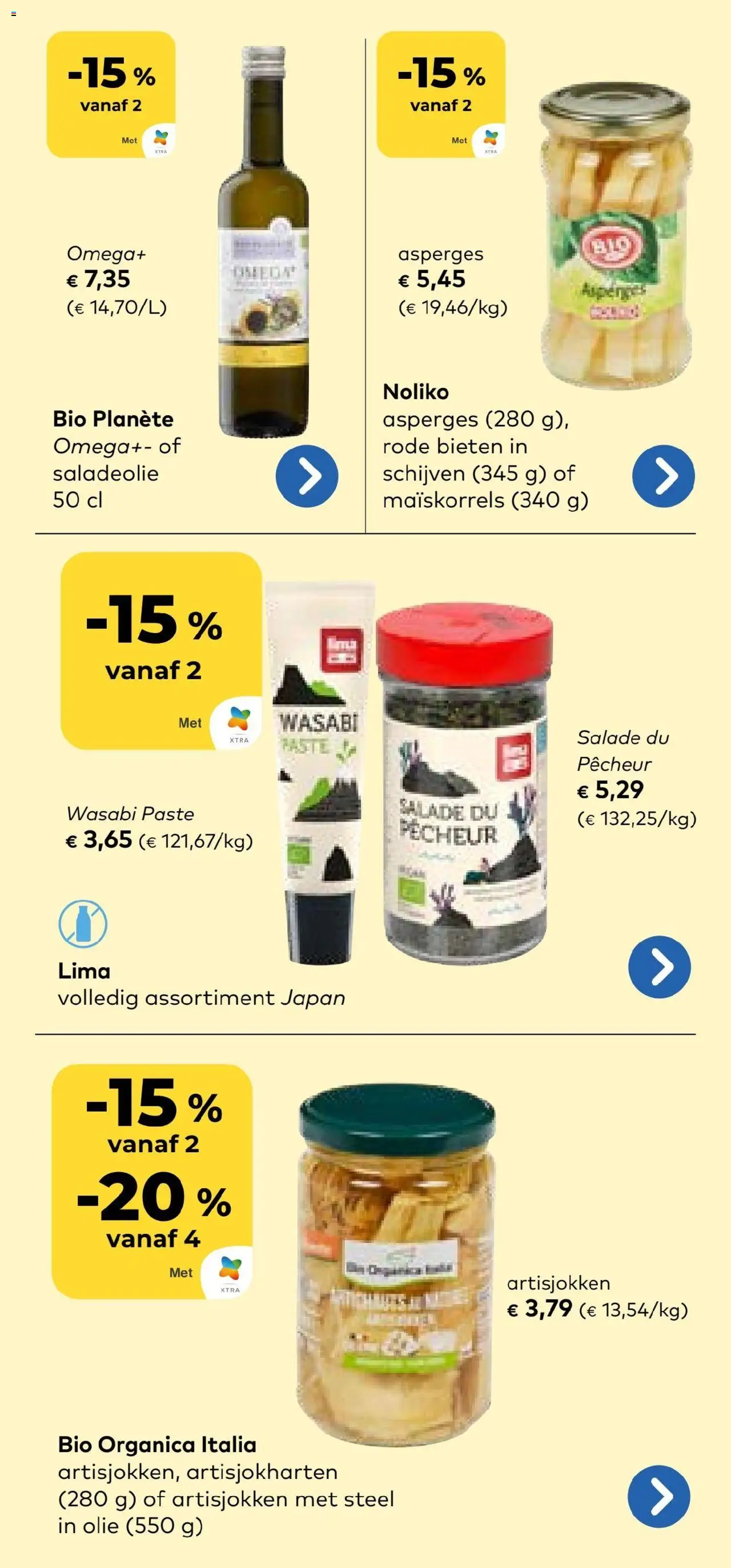  | Pagina: 13 | Producten: Salade, Asperges, Olie