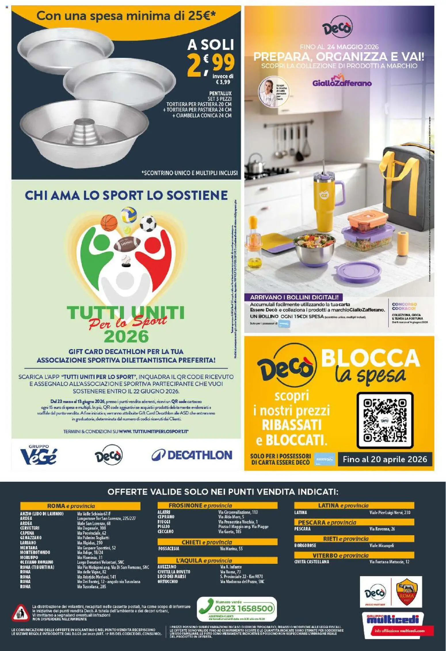 Volantino Decò del 17.03.2026 | Pagina: 24 | Prodotti: Tortiera, Scaffale