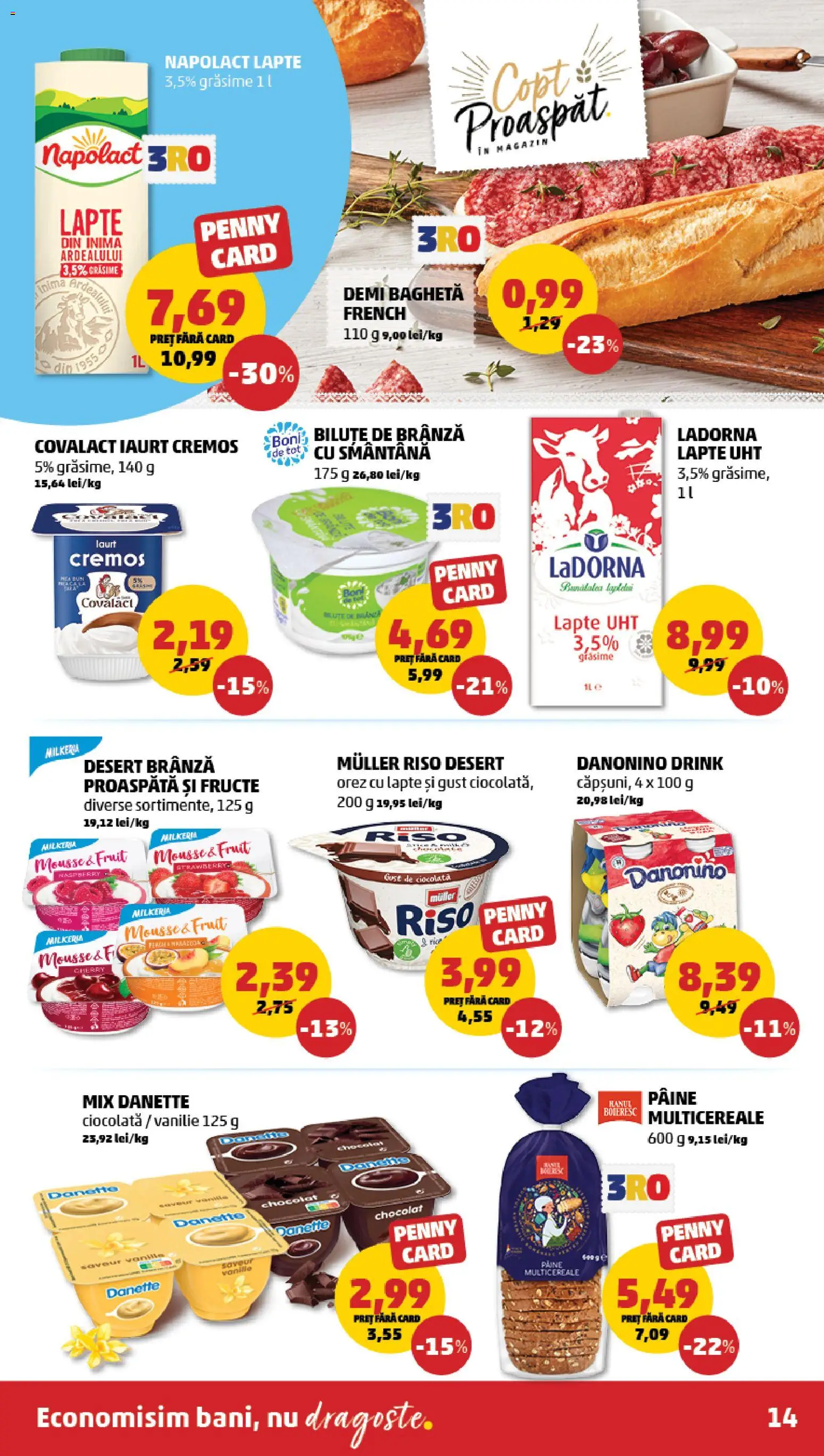 Noul catalog PENNY – valabil de la 19.11.2025 | Pagină: 14 | Produse: Lapte, Iaurt, Orez, Smântână