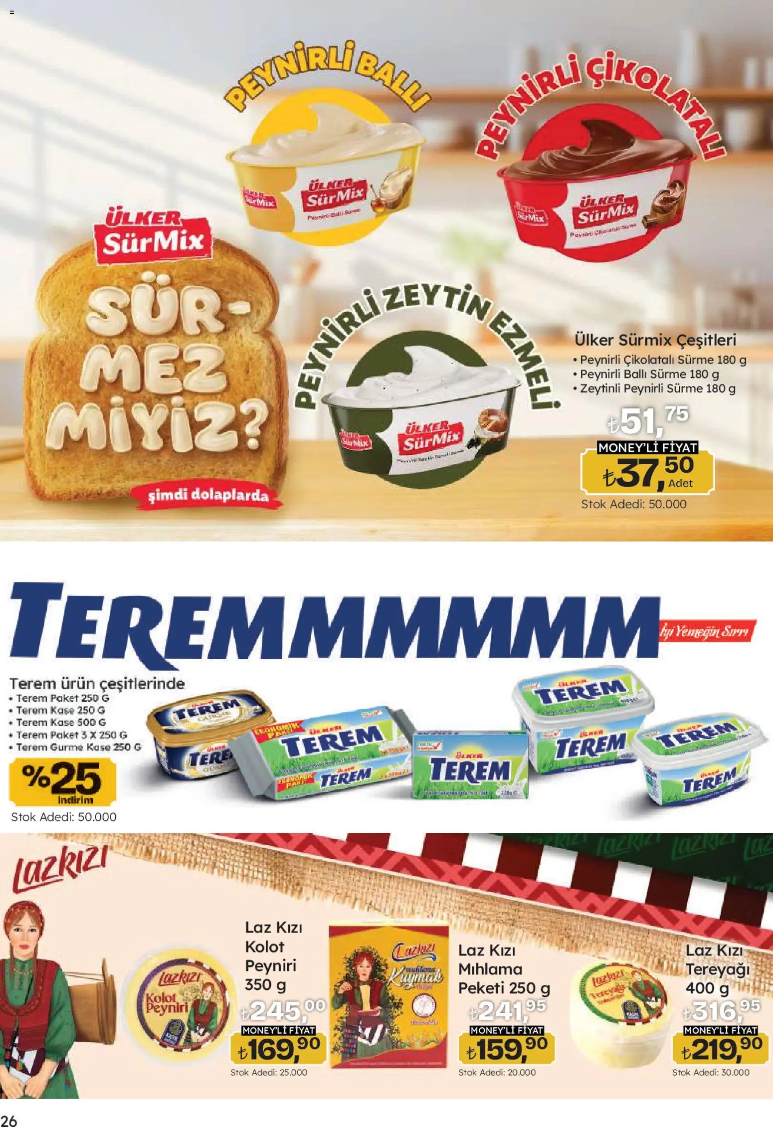 Migros Katalog - Migroskop - 08.01.2026 tarihinden itibaren geçerlidir | Sayfa: 26 | Ürünler: Kaşe, Tereyağı, Tere