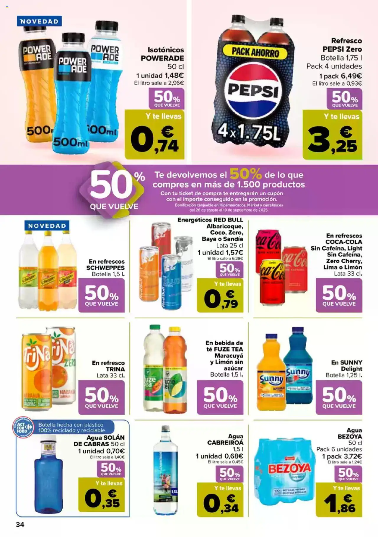 Carrefour folleto │ válido desde el 08.08.2025 | Página: 38 | Productos: Lima, Té, Sandía