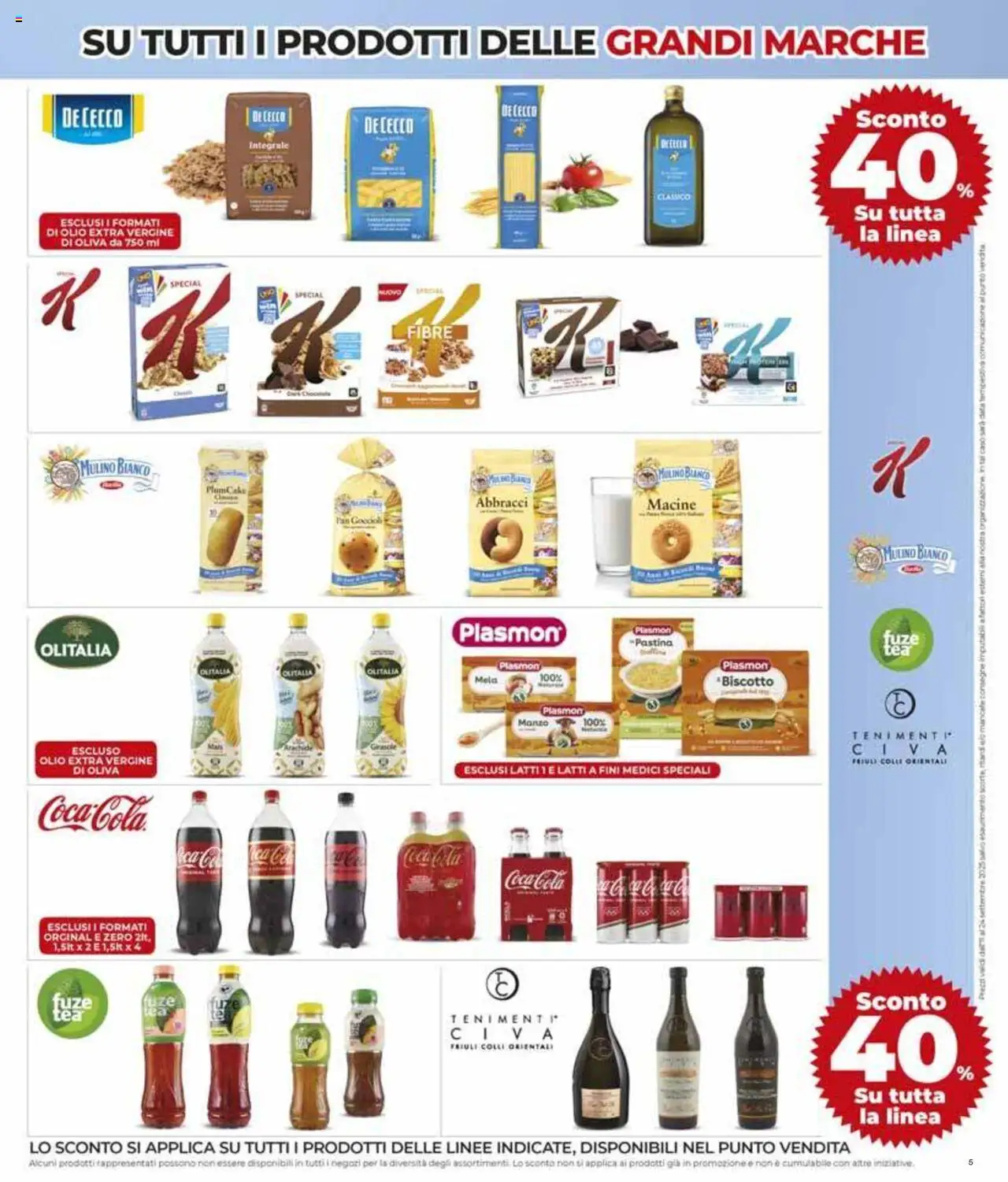 Volantino Ipercoop del 11.09.2025 | Pagina: 5 | Prodotti: Manzo, Olio extra vergine, Plumcake, Coca Cola