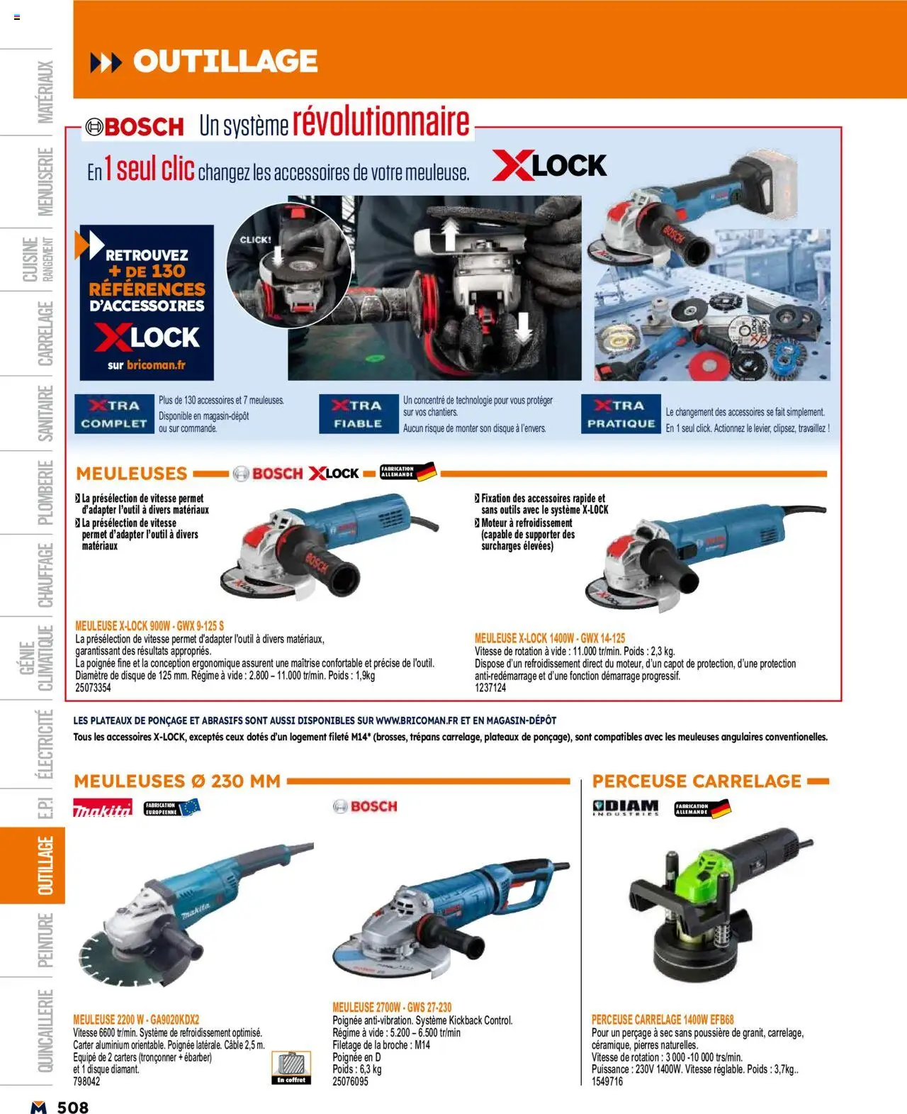  | Page: 508 | Produits: Perceuse, Câble, Meuleuse, Poids
