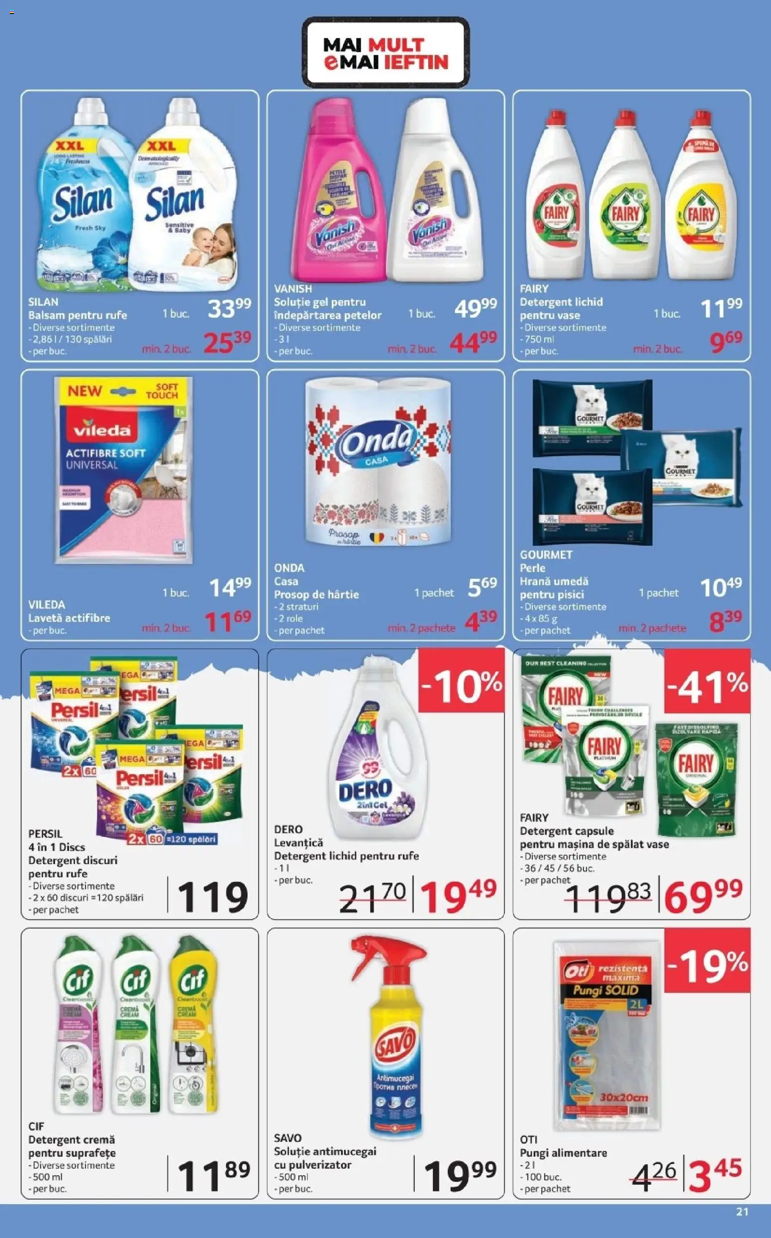 Noul catalog Selgros – valabil de la 06.03.2026 | Pagină: 21 | Produse: Mașină De Spălat Vase, Balsam, Detergent, Îndepărtarea petelor