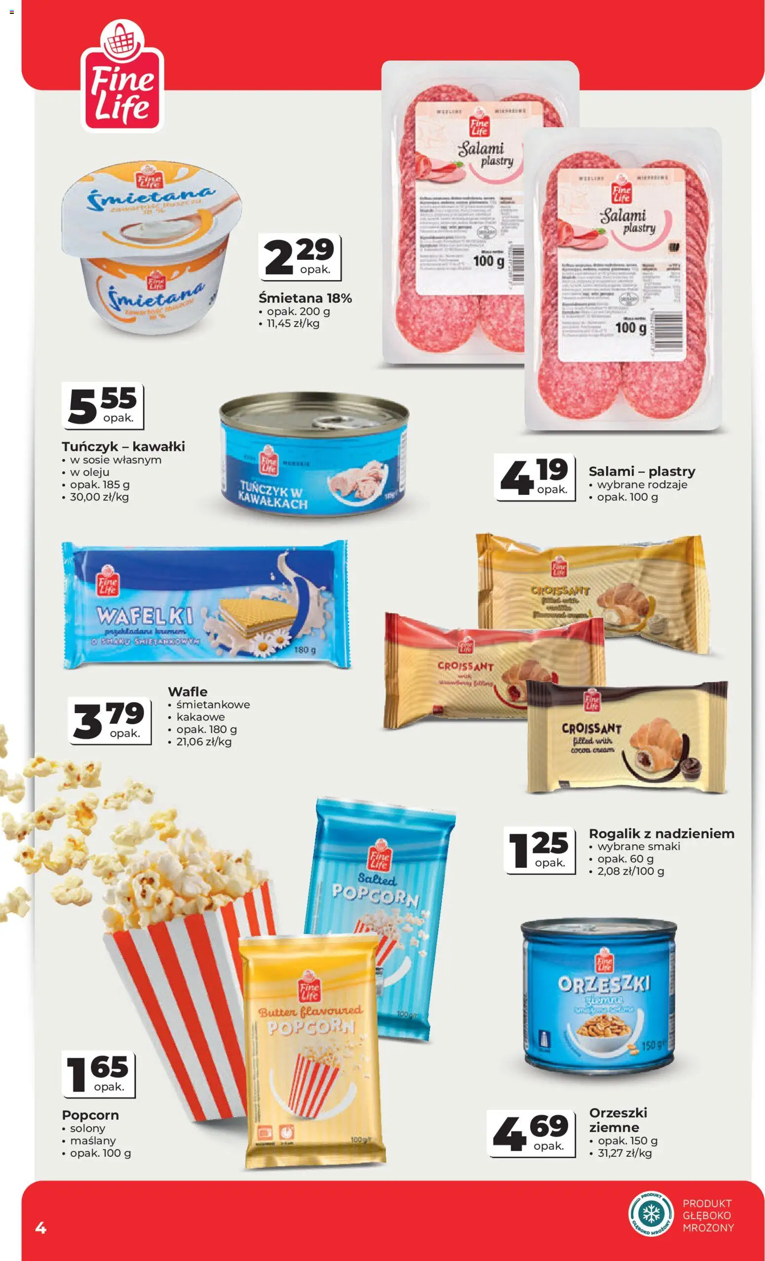 Odido Gazetka od 21.01.2026 | Strona: 4 | Produkty: Tuńczyk, Wafelki, Salami, Śmietana