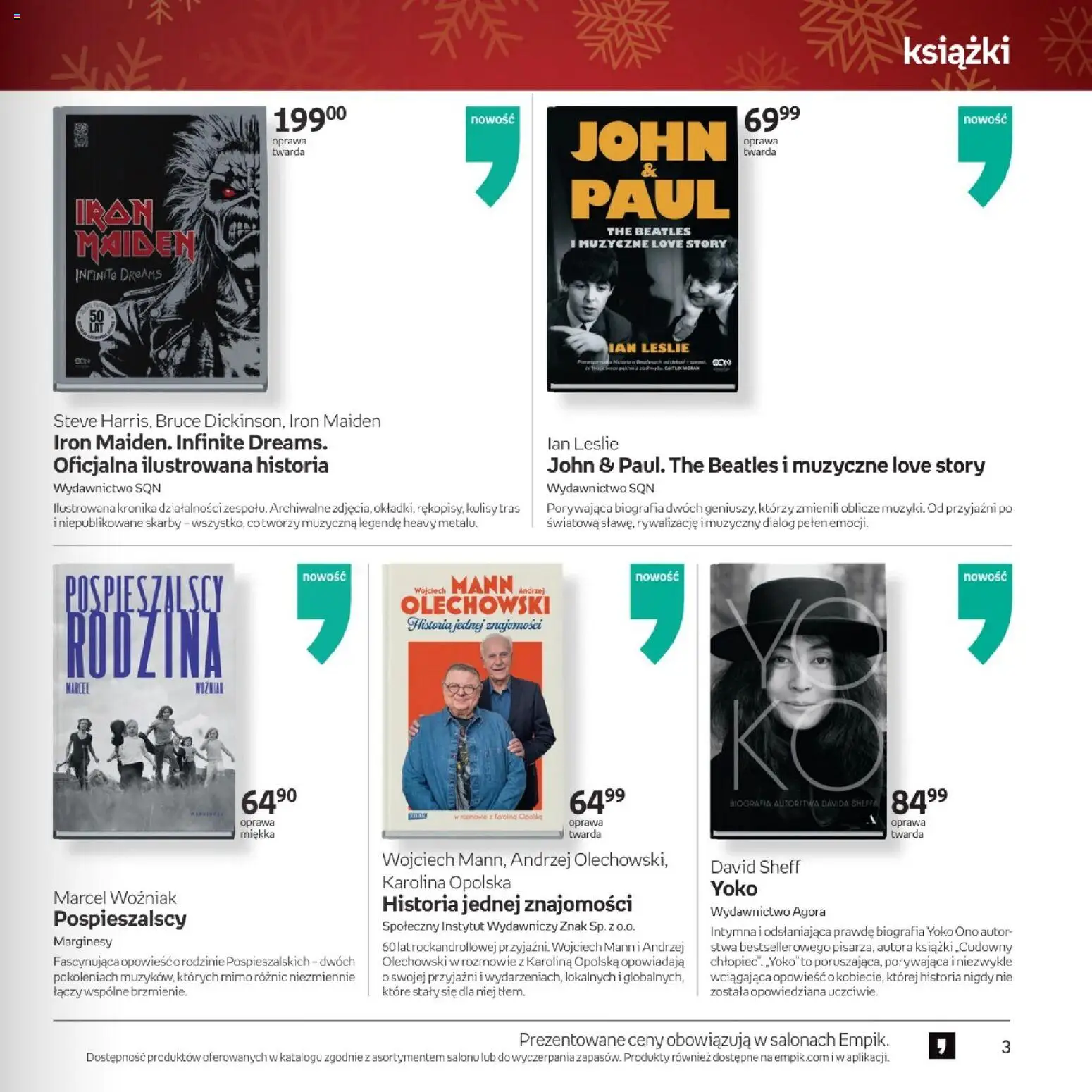 Empik promocje - Xmas Muzyka od 26.11.2025 | Strona: 3 | Produkty: Książki
