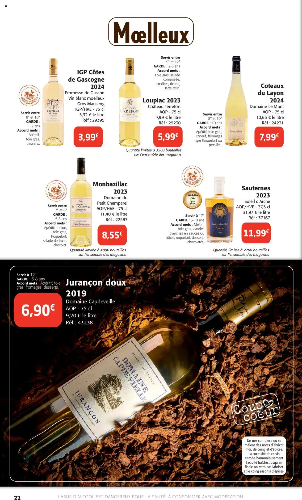  | Page: 22 | Produits: Salade, Vin, Coteaux du layon