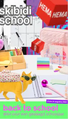 Hema - Back to school magazine - Voorbeeld van een folder van Hema, geldig van 11.08.2025