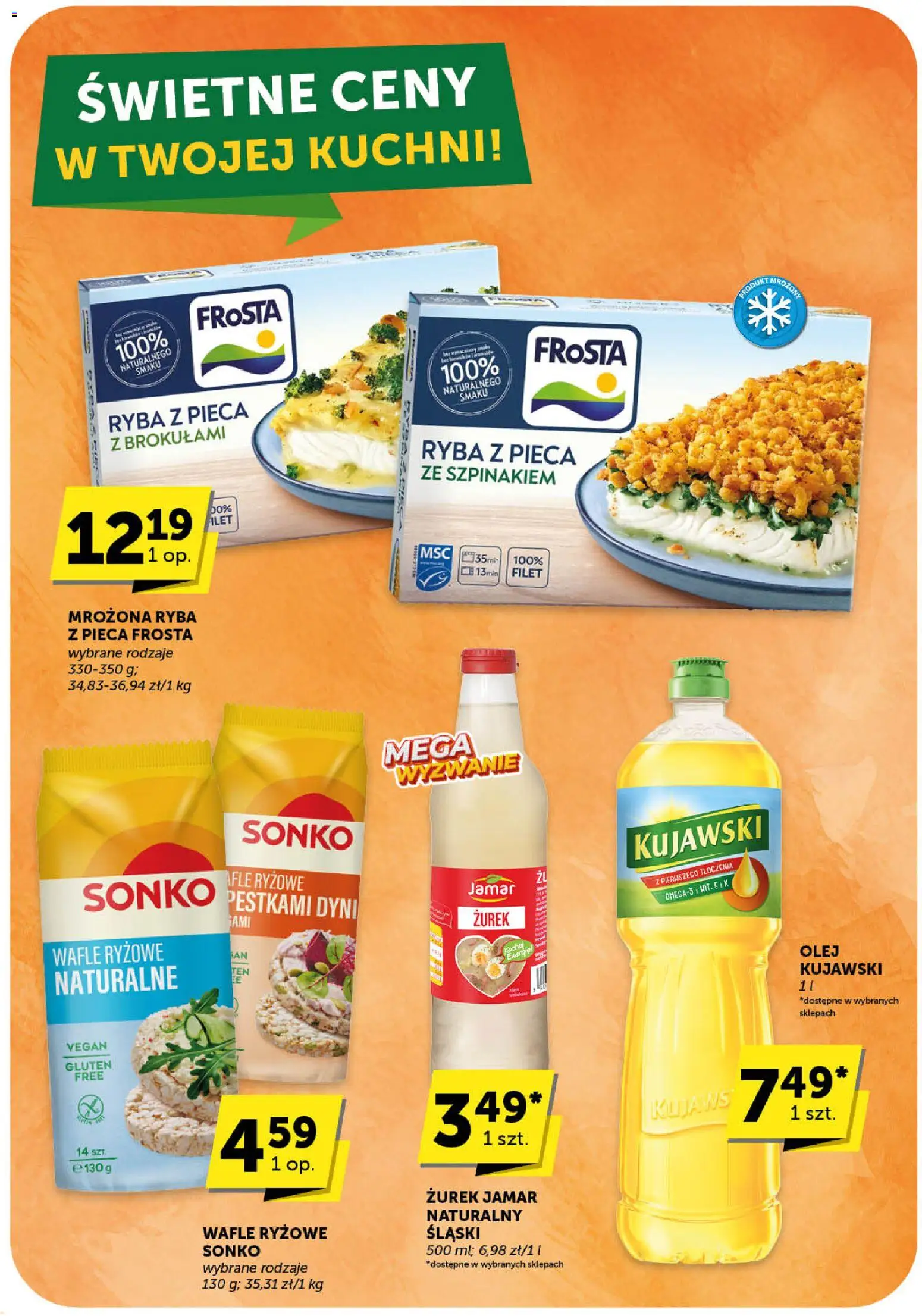 Euro Sklep Gazetka - Market od 13.11.2025 | Strona: 25 | Produkty: Wafle, Wafle ryżowe, Zurek, Ryba