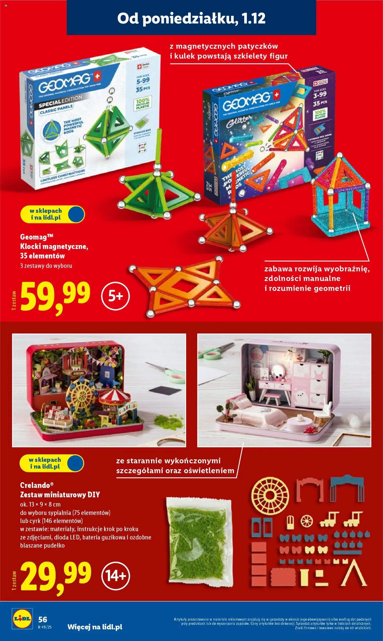Lidl Katalog zabawek od 03.11.2025 | Strona: 56 | Produkty: Magnetic, Pudełko, Bateria