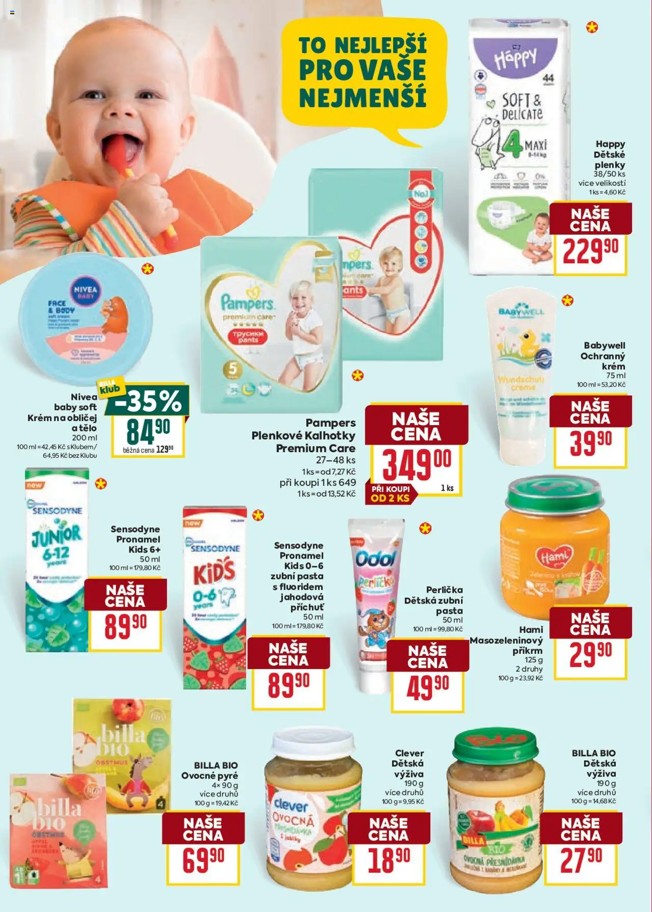 Billa Velký leták od 15.10.2025 | Strana: 38 | Produkty: Nivea, Pampers, Příkrm, Plenkové kalhotky