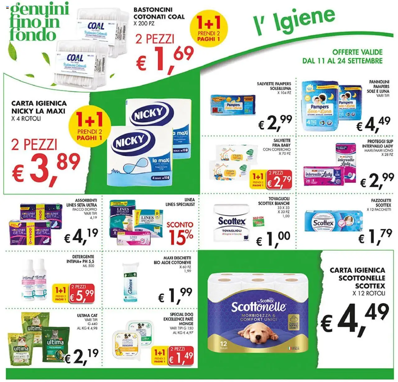 Volantino Coal del 11.09.2025 | Pagina: 22 | Prodotti: Paté, Carta igienica, Detergente, Fazzoletti