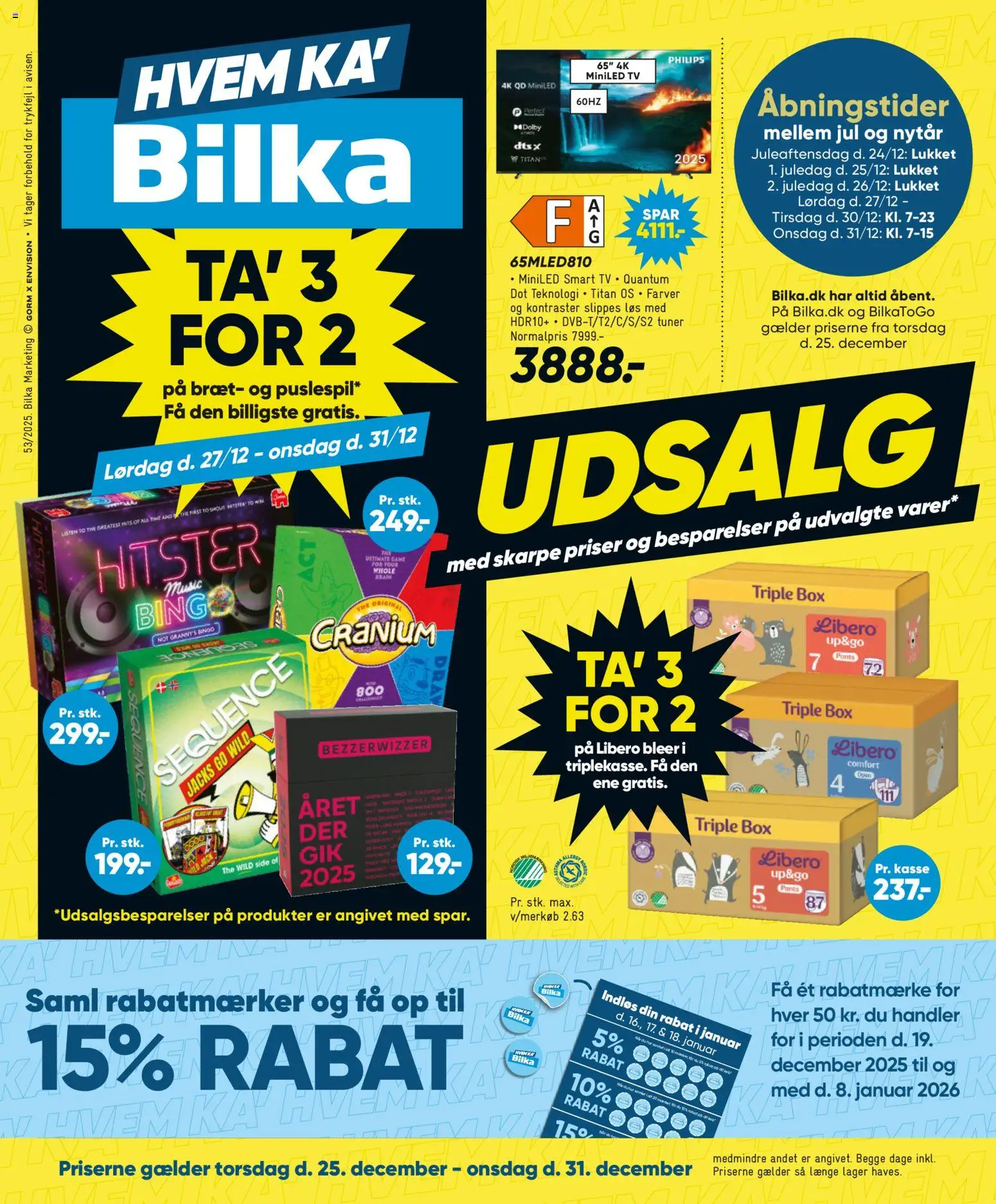 Bilka tilbudsavis – gyldig fra 25.12.2025 | Side: 1 | Produkter: Smart TV, TV