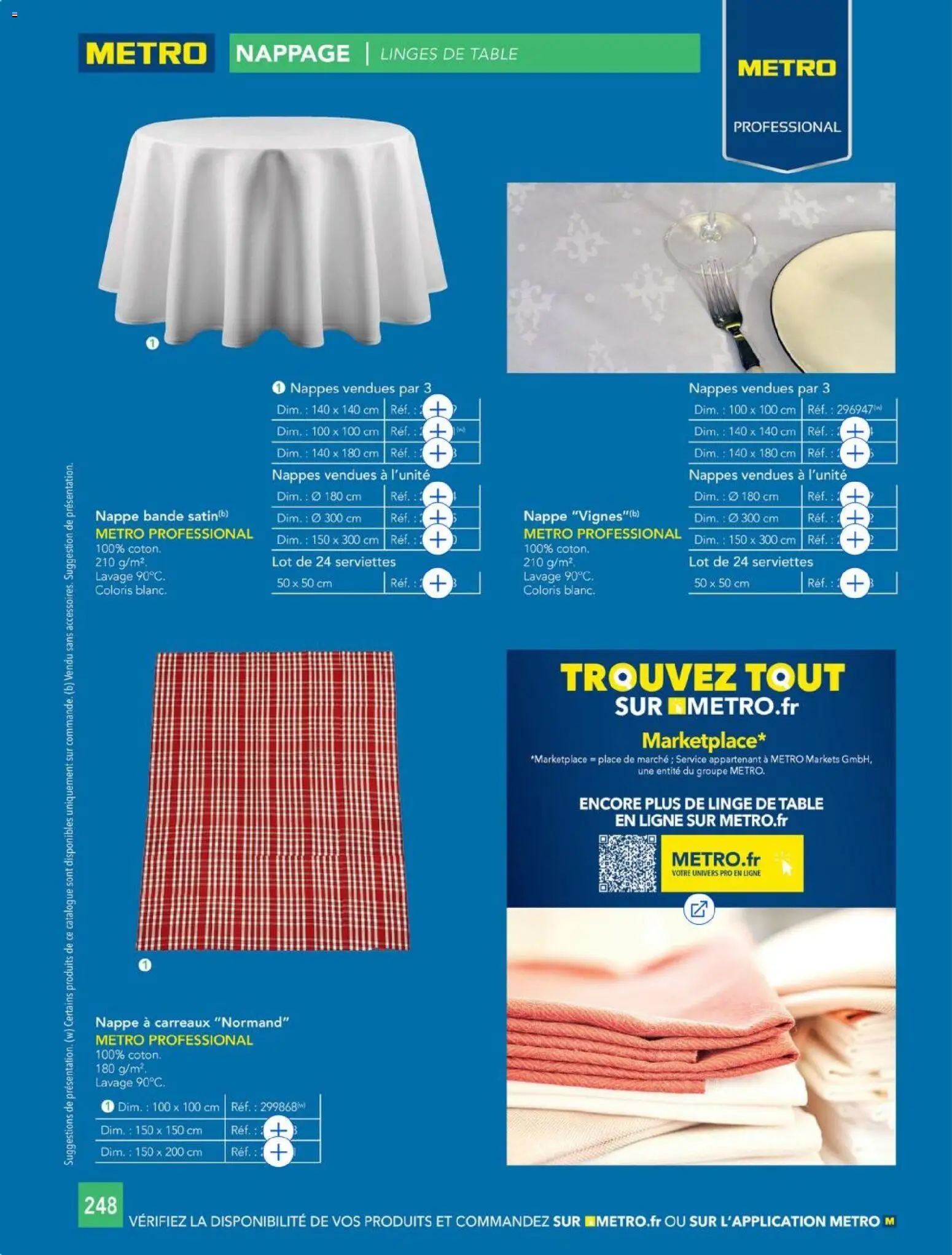 {H1} | Page: 248 | Produits: Coton, Table, Nappe