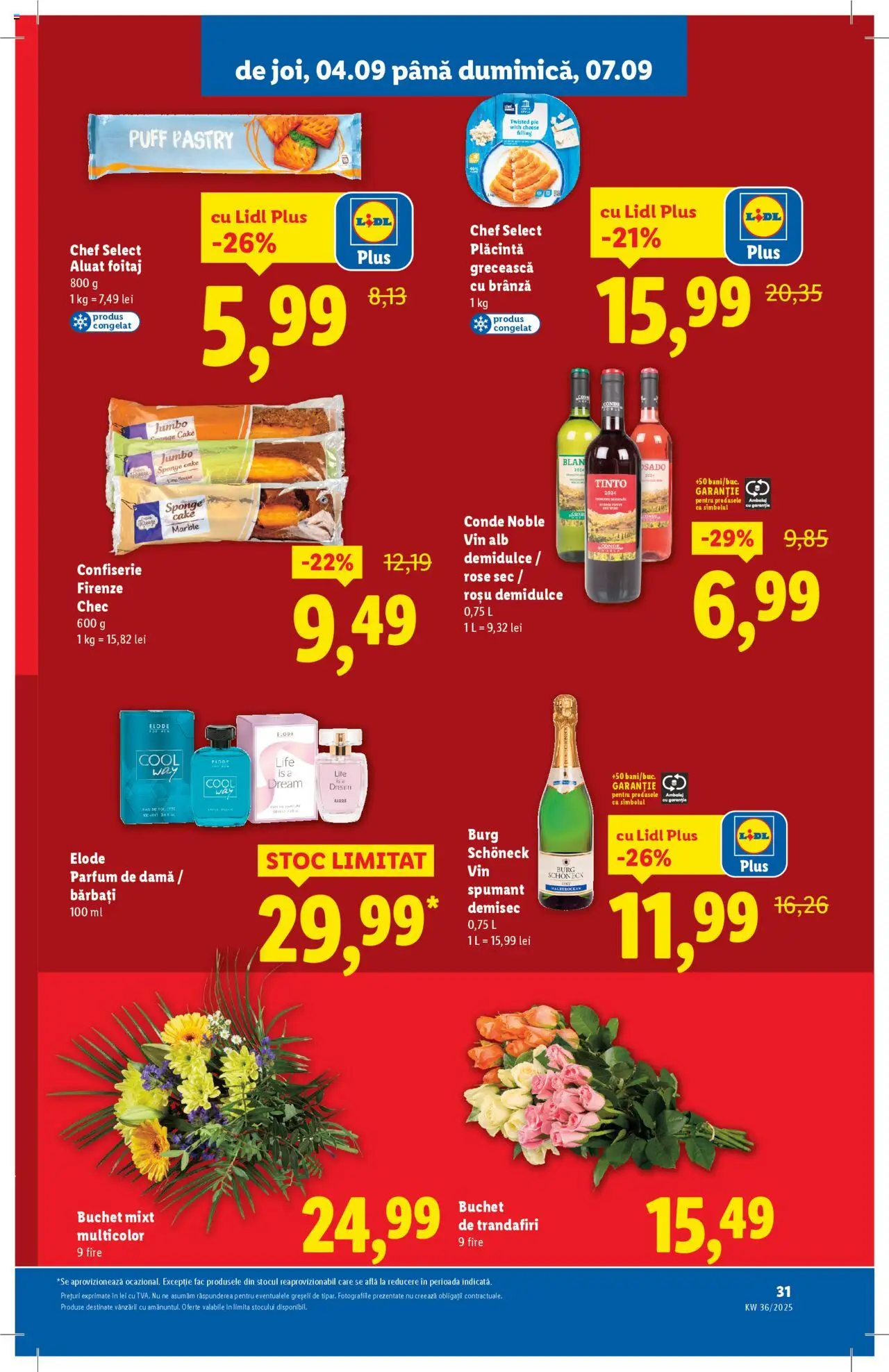 Catalog Lidl – valabil de la 01.09.2025 | Pagină: 31 | Produse: Aluat, Parfum, Plăcintă, Vin