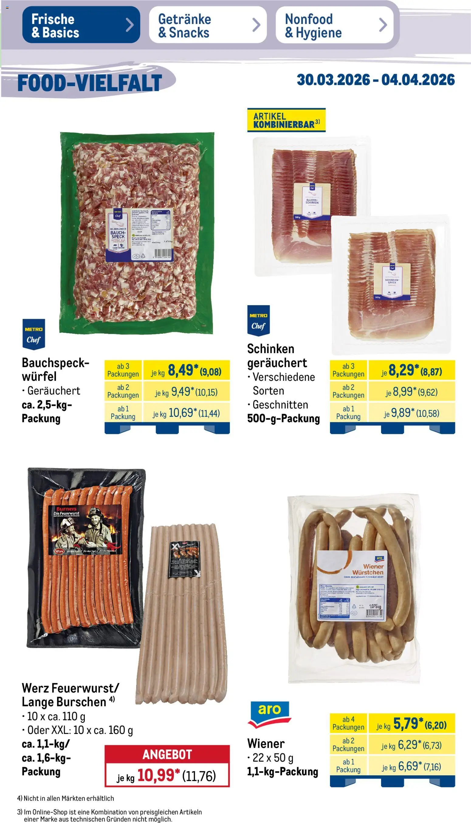 Metro Prospekt 	 – gültig ab 30.03.2026 | Seite: 13 | Produkte: Grill, Wiener wurstchen, Schinken