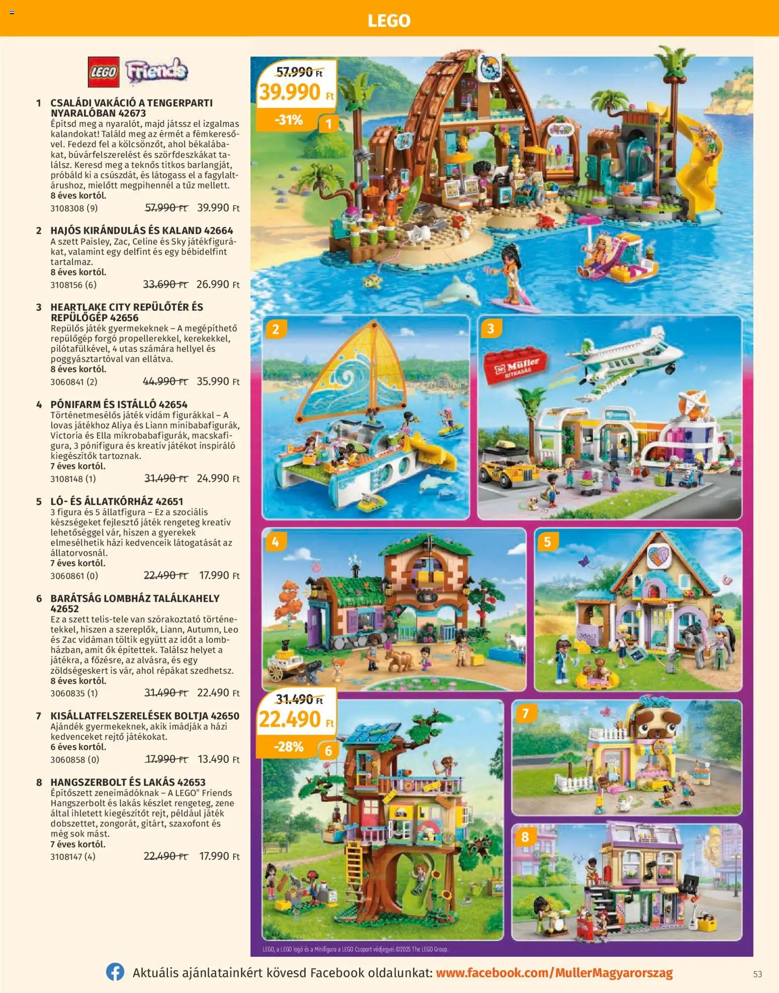 Müller akciós ujság - amely érvényes a következő dátumtól: 27.10.2025 | Oldal: 53 | Termékek: Fagylalt, Játék