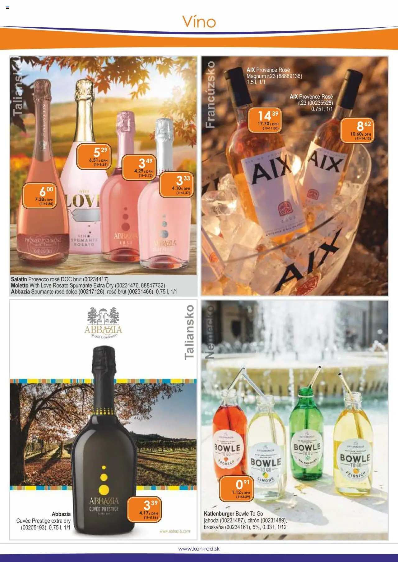 KON - RAD leták │ platný od 01.06.2025 | Strana: 16 | Produkty: Víno, Prosecco, Magnum