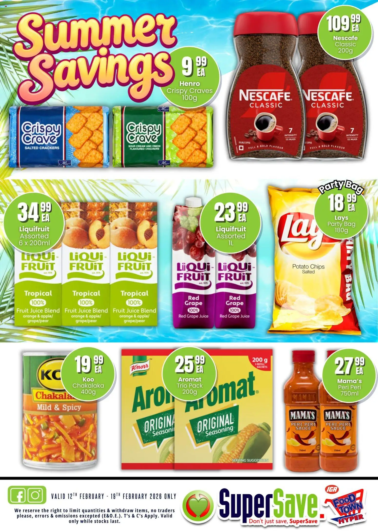 New Super Save catalogue – valid from 12.02.2026 | Page: 15 | Products: Bag, Juice, Sour cream, Cream