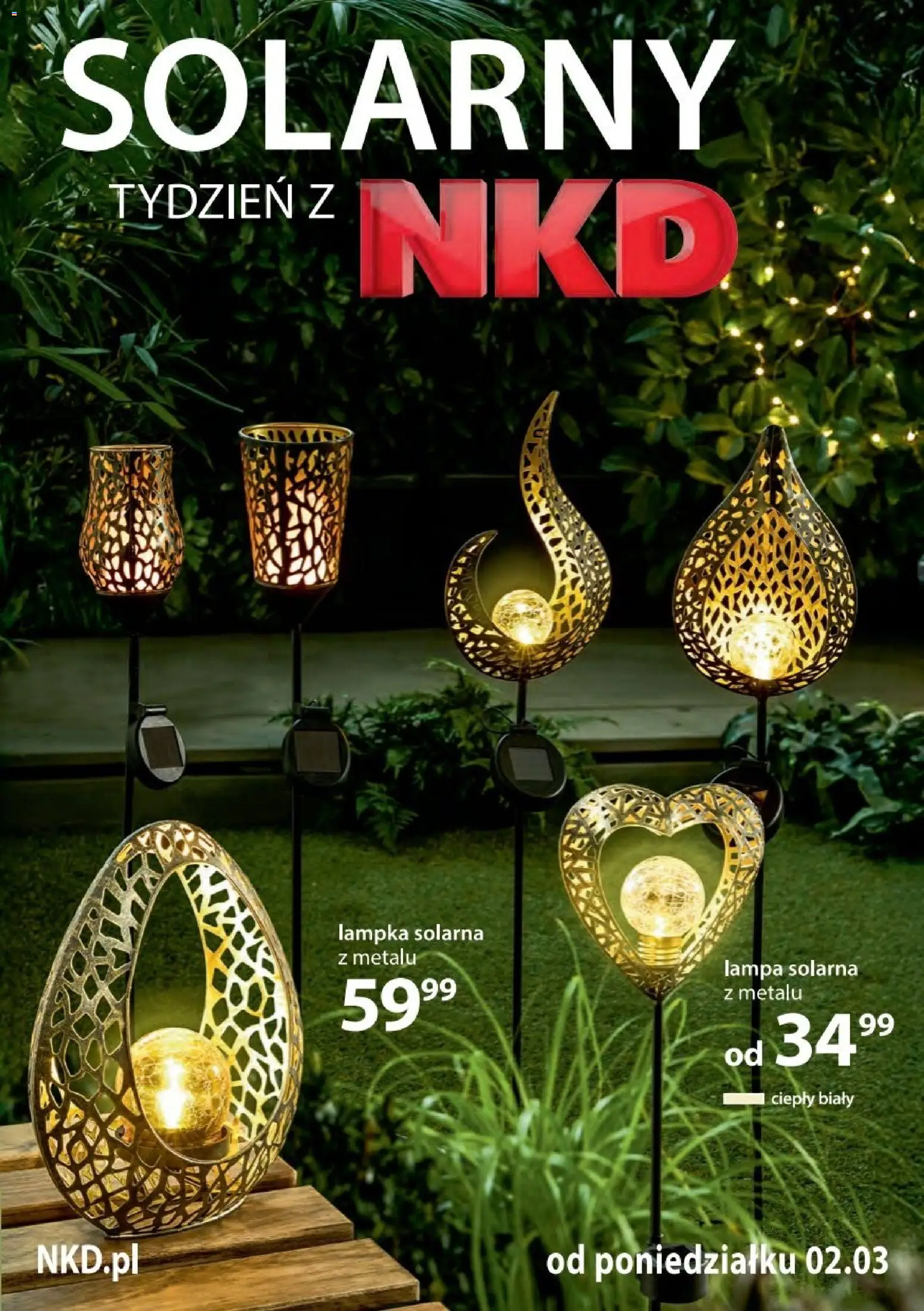 NKD Gazetka od 02.03.2026 | Strona: 1 | Produkty: Lampa solarna, Lampa